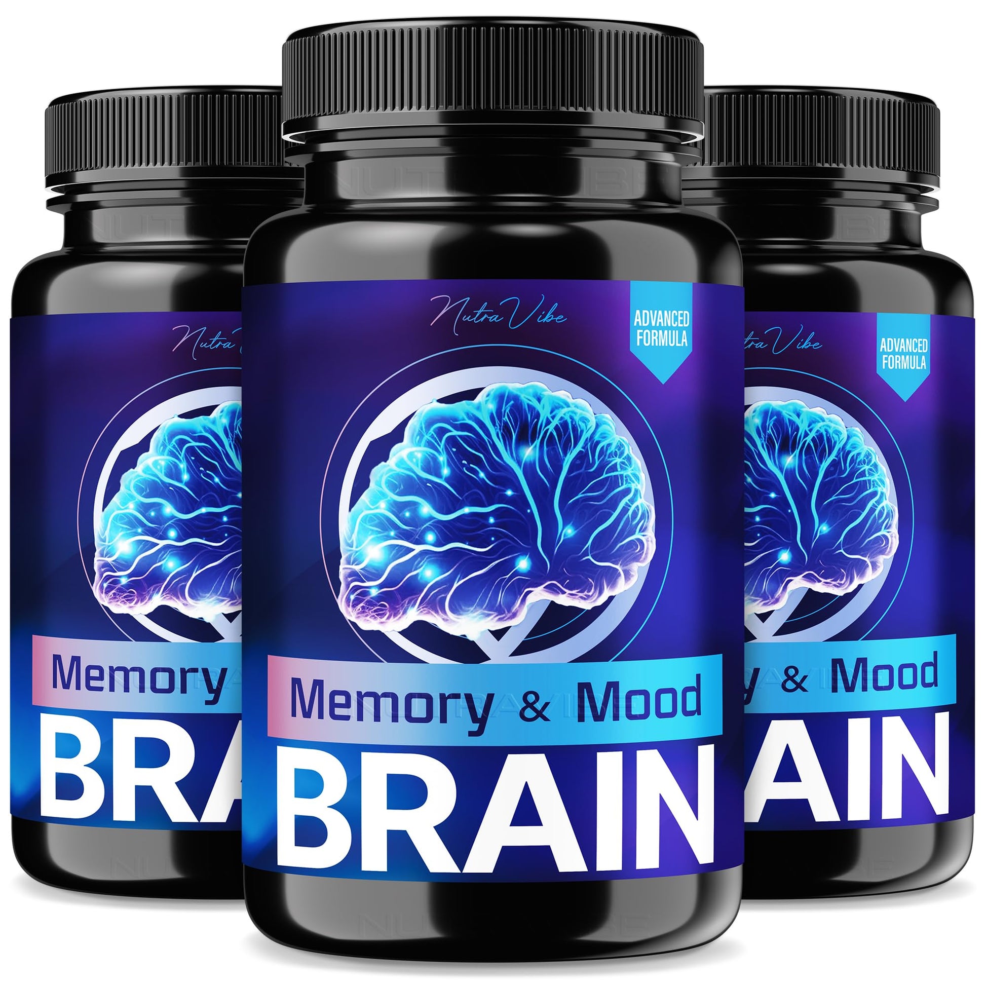 NutraVibe Memory and Mood Brain Capsule, 180 Capsules