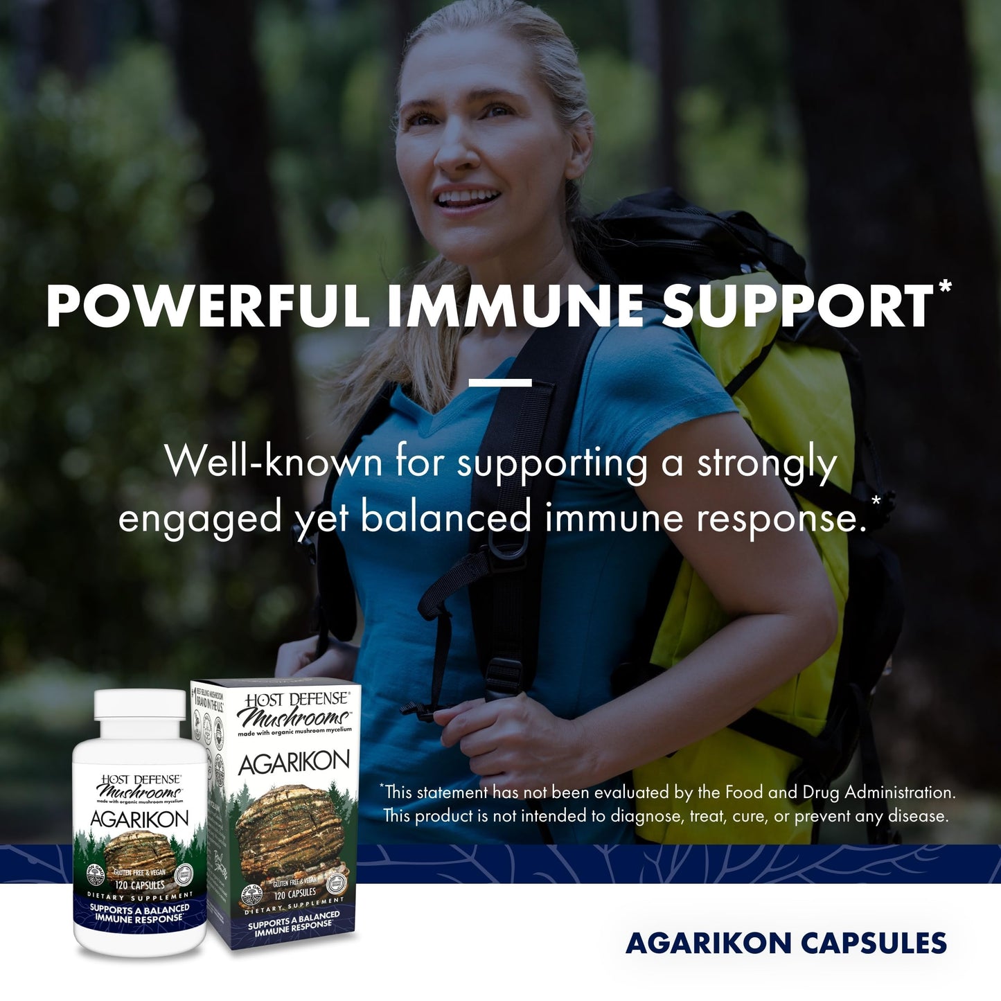 Host Defense Agarikon Capsules 120 Count