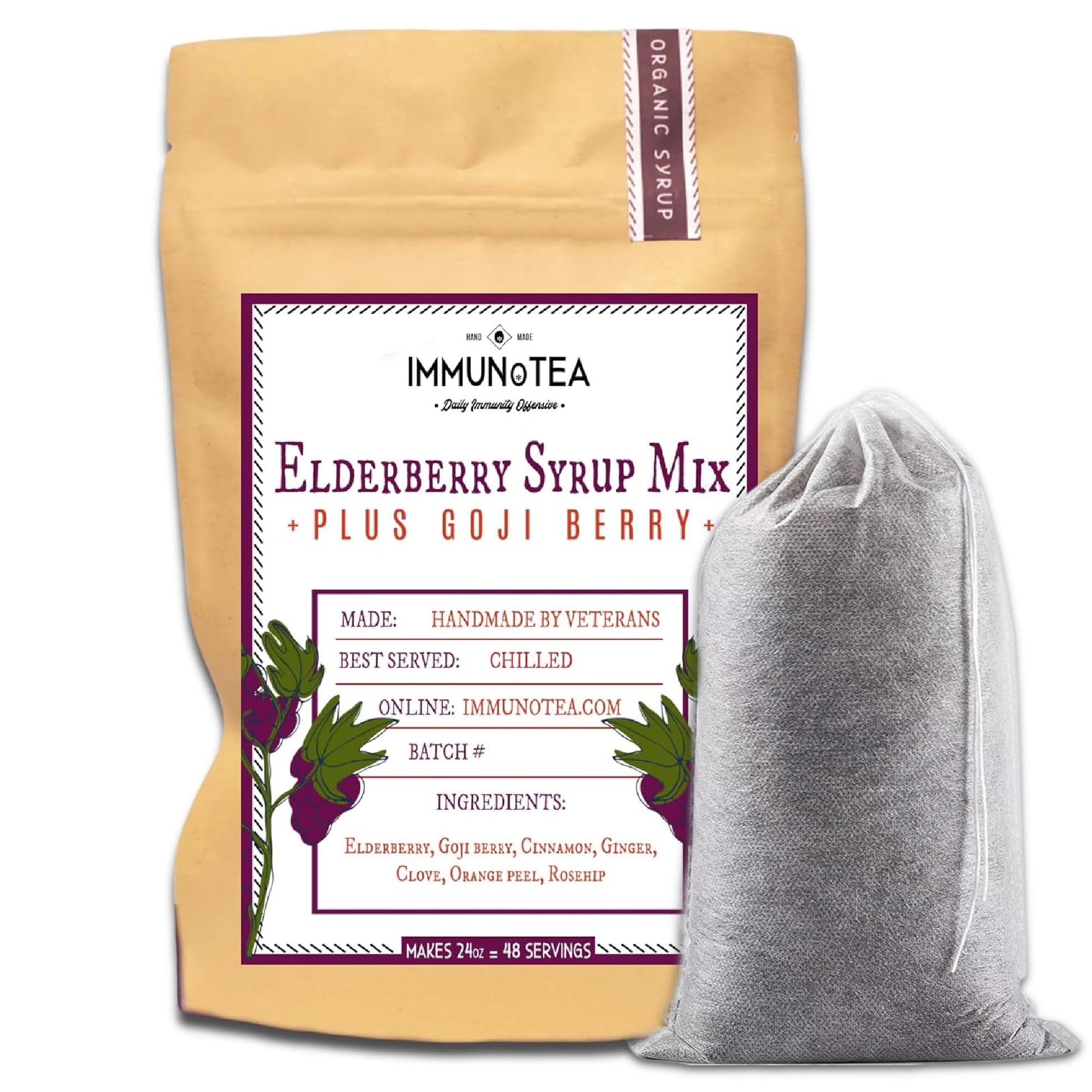 Immunotea Organic Elderberry Syrup DIY Kit Chewables 1