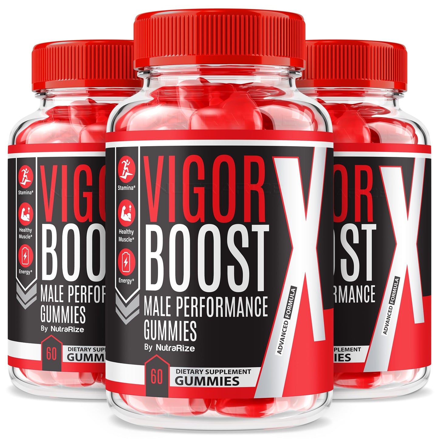 NutraRize Vigor Boost X Gummies, 180 Gummies