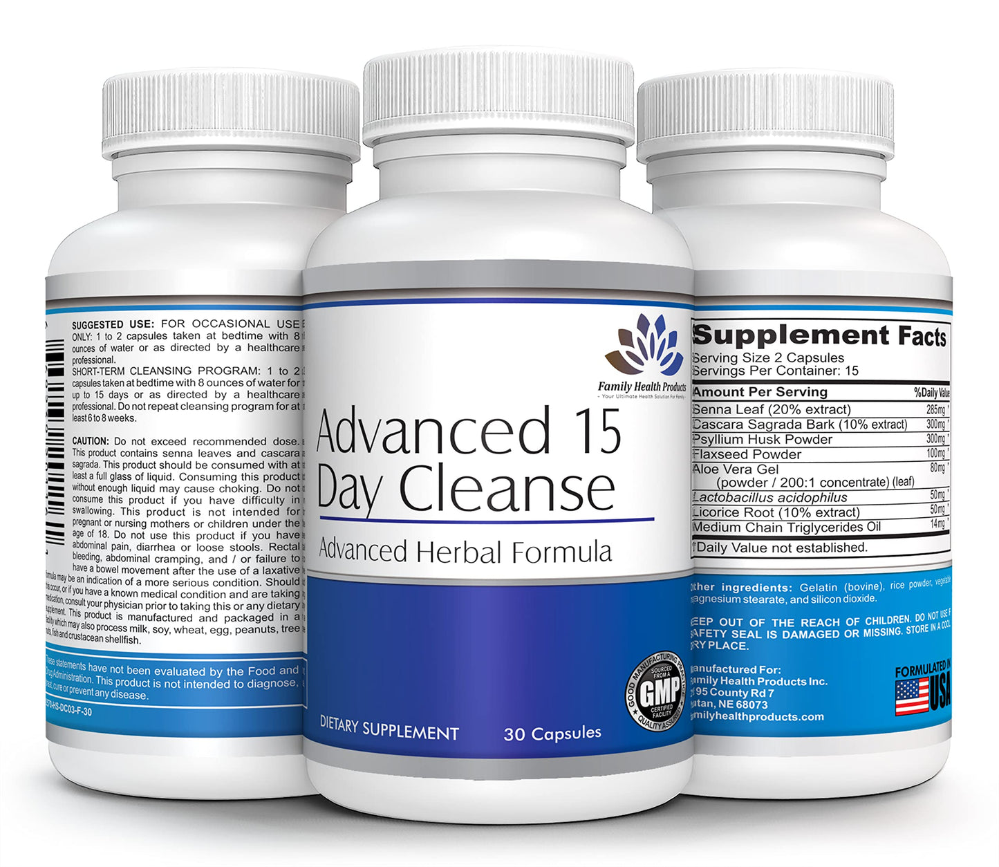 Family Health Products Colon Cleanse Detox Pills Capsule 1 Count