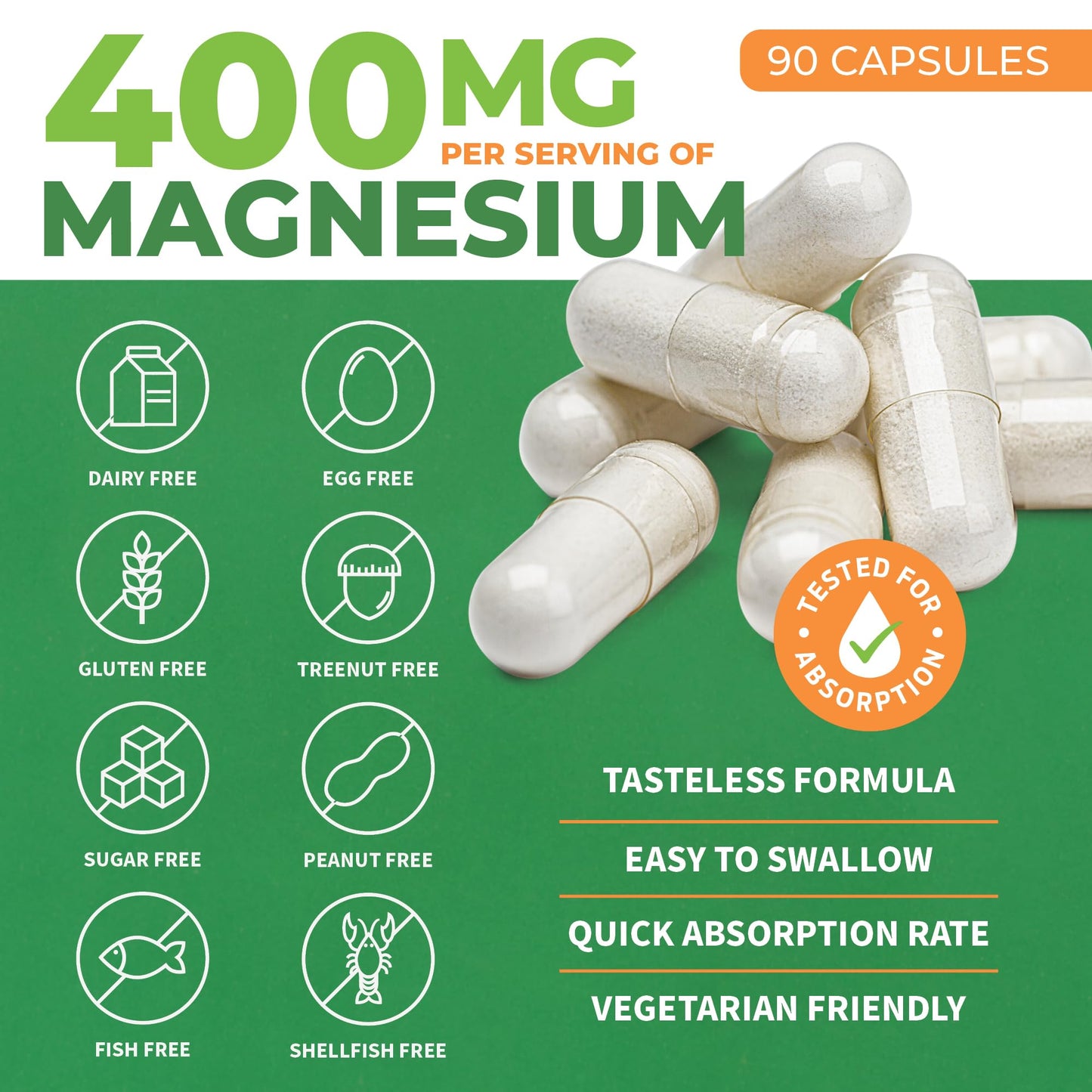 ForestLeaf Riboflavin & Magnesium Migraine Supplement Capsules 180