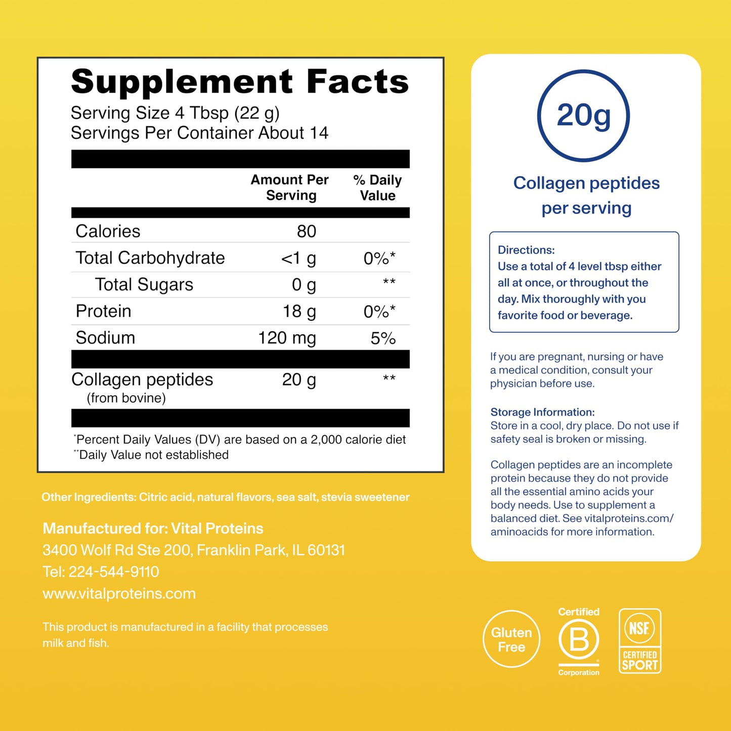 Vital Proteins Collagen Peptides Powder 11