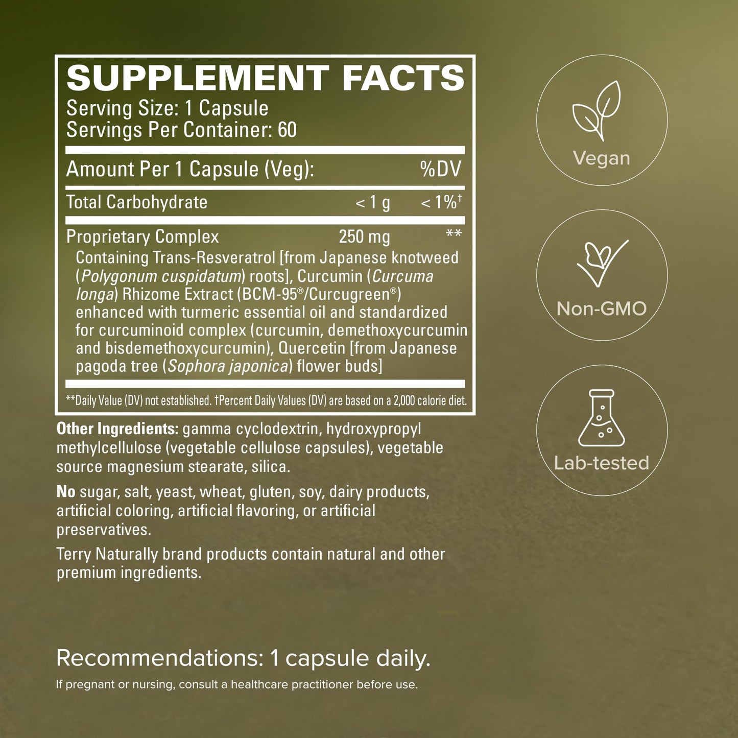 Terry Naturally Resveratrol Complex Capsule 60 Count