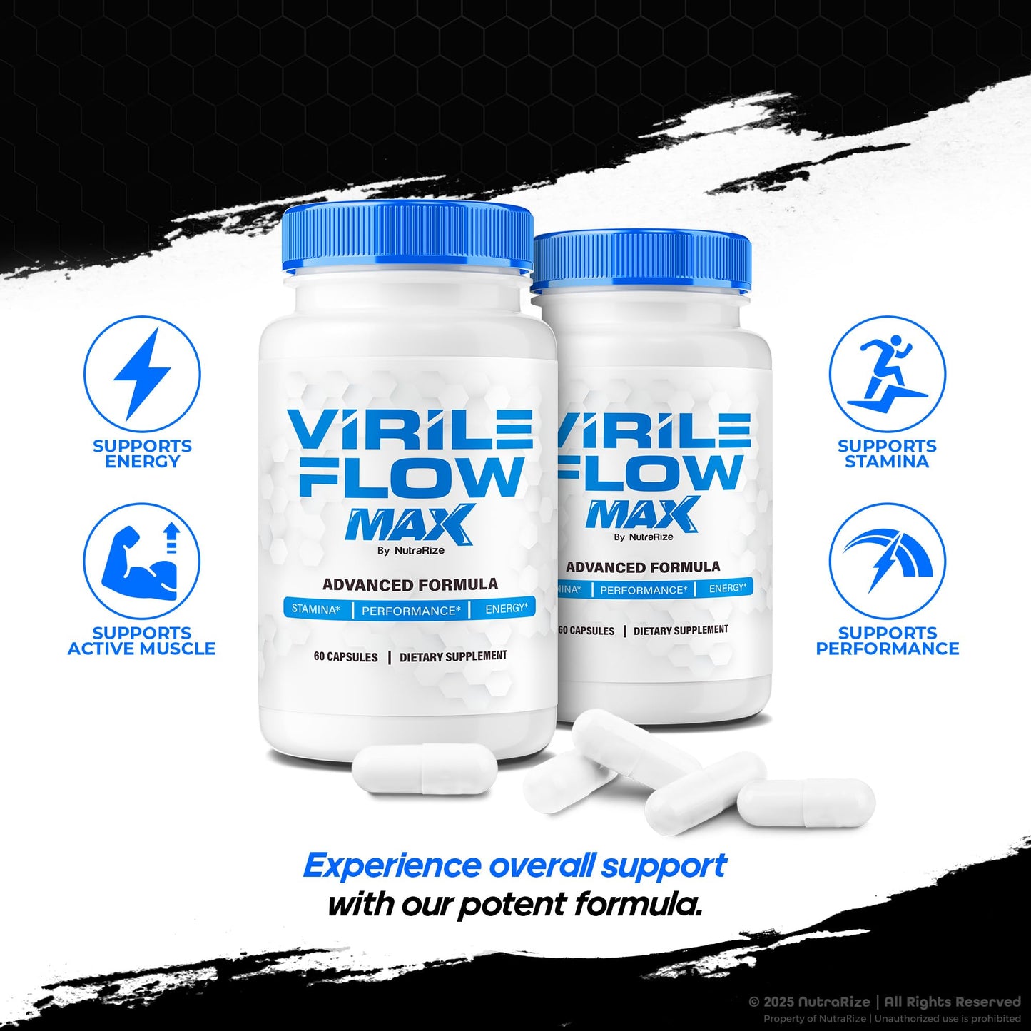 NutraRize Virile Flow Max 300 Capsules