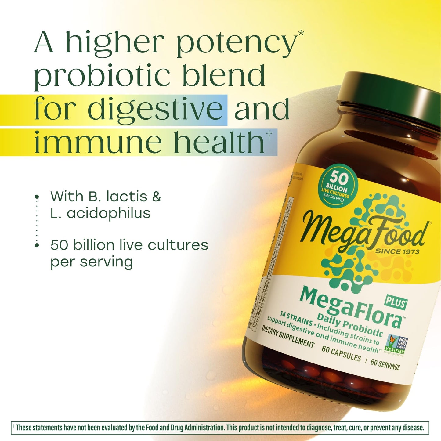 MegaFood MegaFlora Probiotic Plus Capsules 30 Count