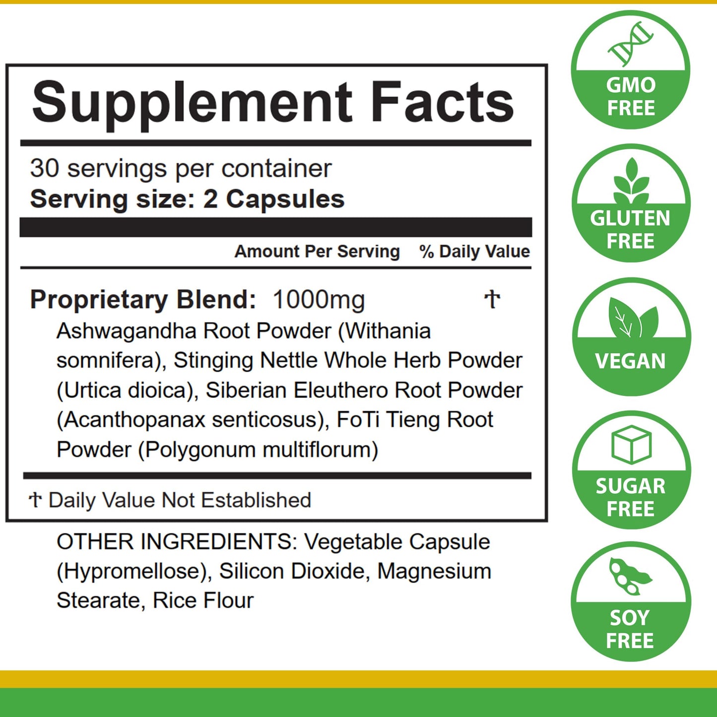 Life Tones Energy & Adrenal Support Capsule, 60 Count