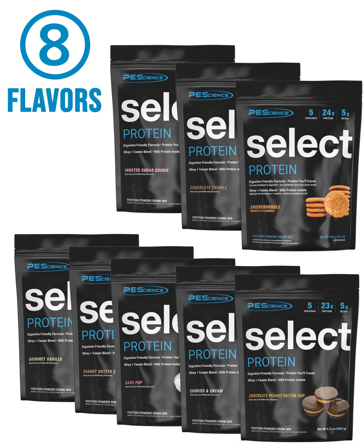 PEScience Select Protein Powder Variety Pack 46.4