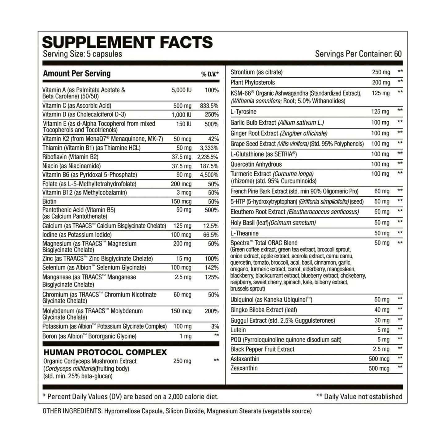 HD MUSCLE VitaHD Essential Multivitamin Capsule, 300 Count