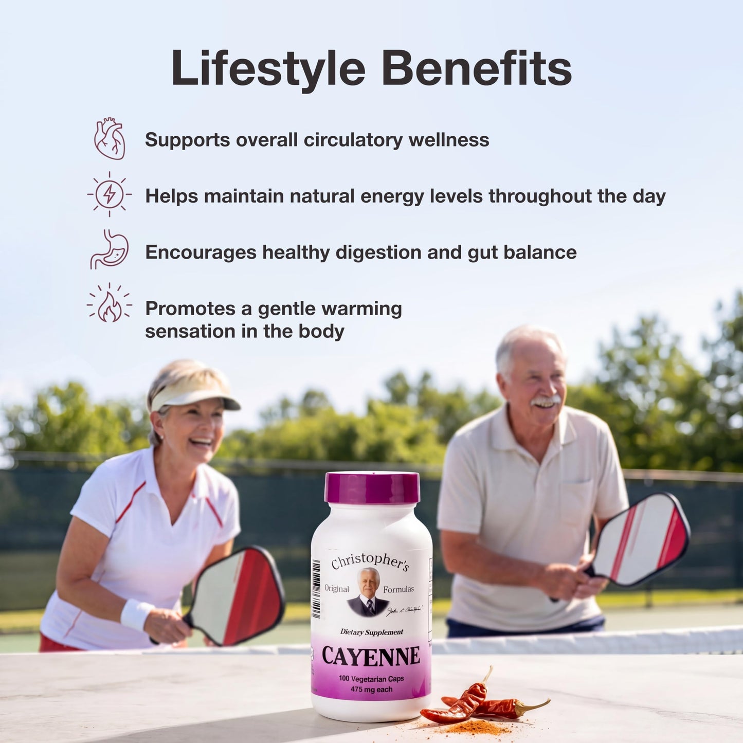 Christopher's Original Formulas Cayenne Capsules, 100 Capsules