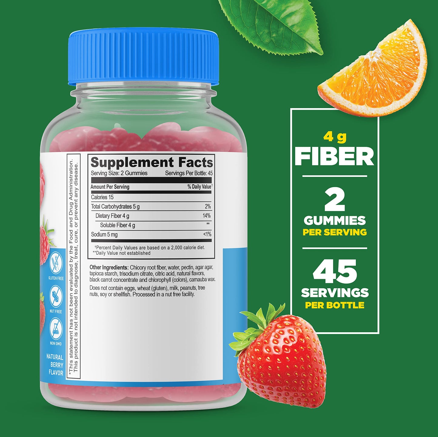 Lifeable Sugar Free Prebiotic Fiber + Women's Multivitamin Gummies 180 Count