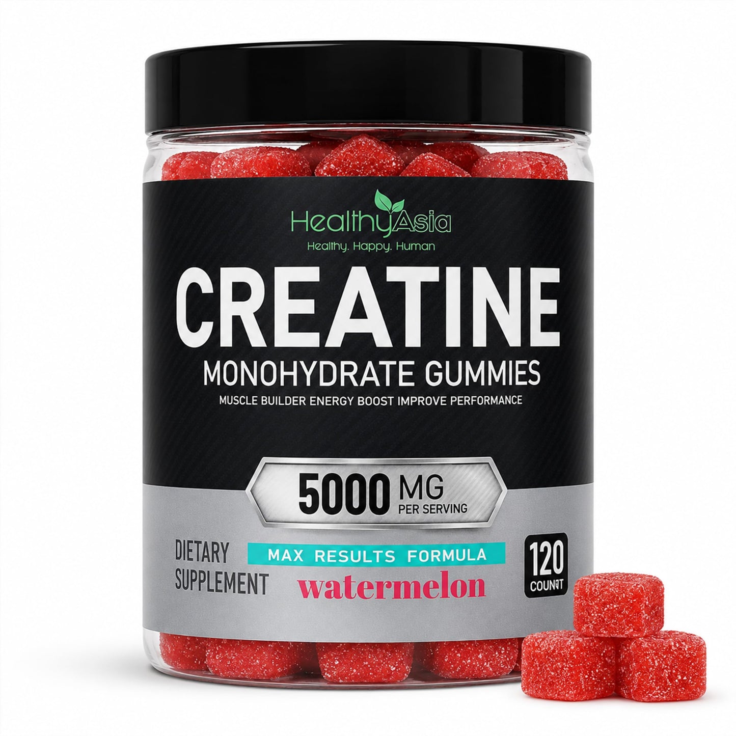 HealthyAsia Creatine Monohydrate Chewable 120 Count