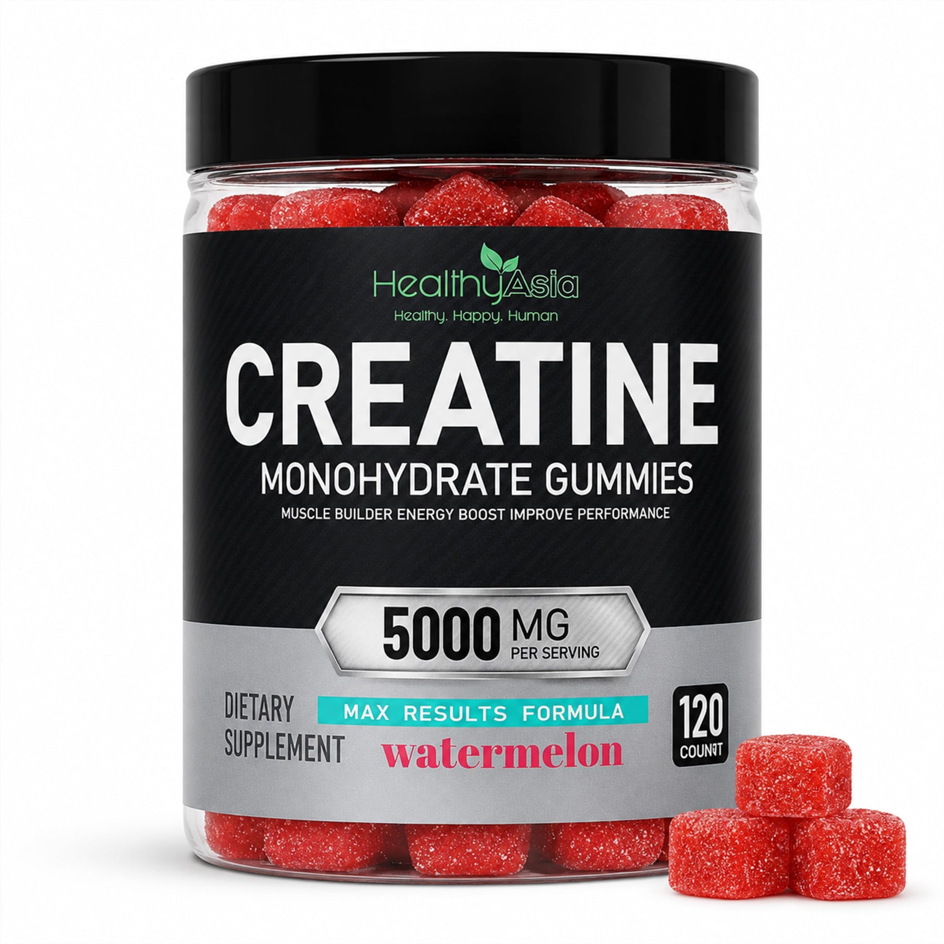 HealthyAsia Creatine Monohydrate Chewable 120 Count