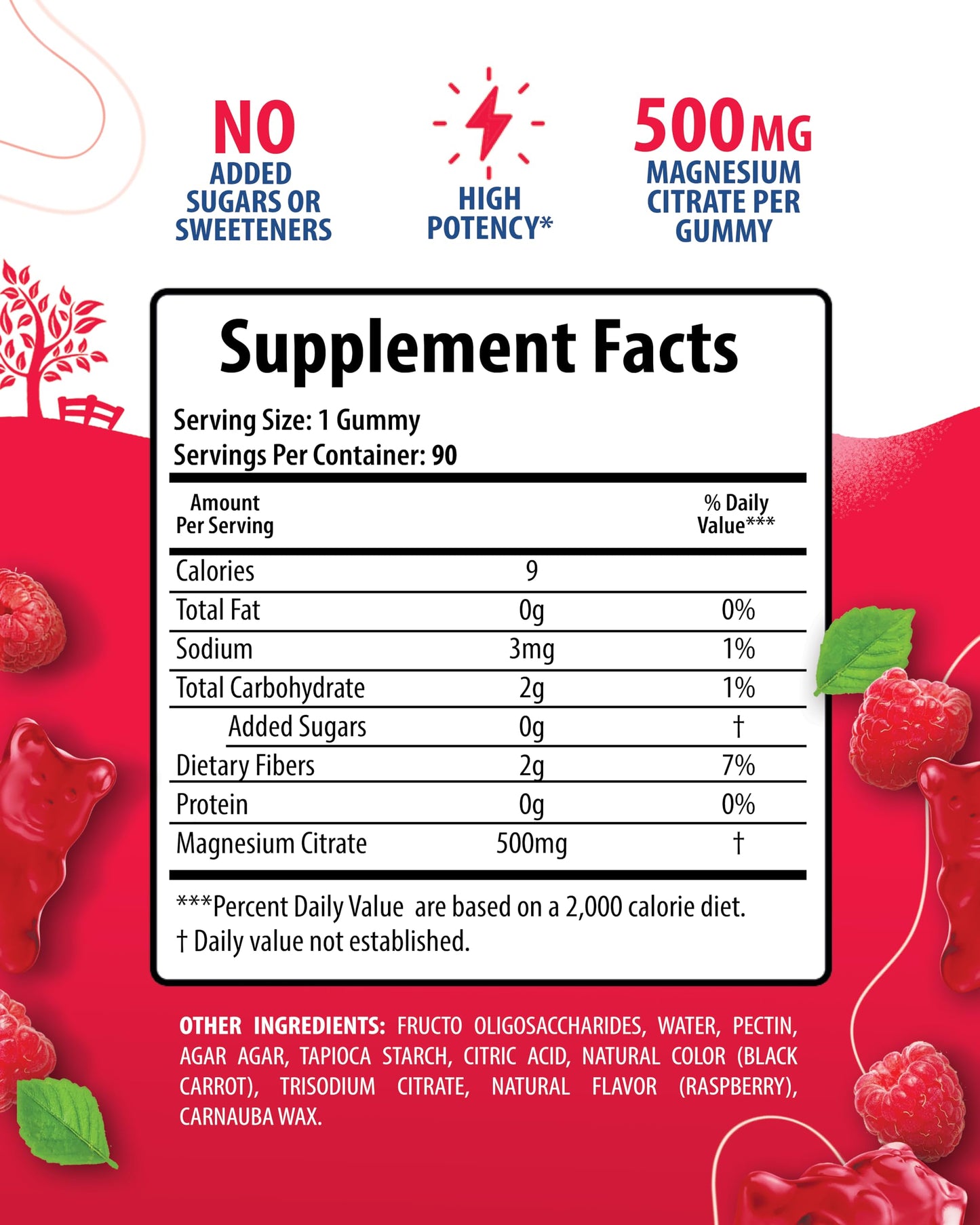 Sunny Sam Magnesium & Iron Gummies with Vitamin C, 90 Gummies