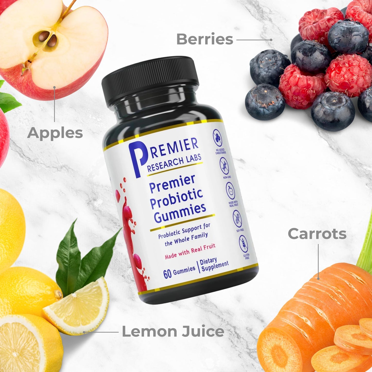Premier Research Labs Probiotic Gummies 60 Count