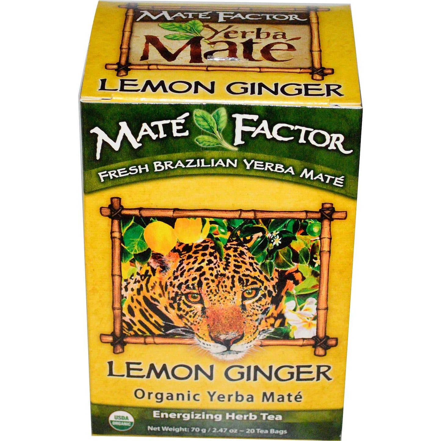 Maté Factor Lemon Ginger Powder, 20 Count