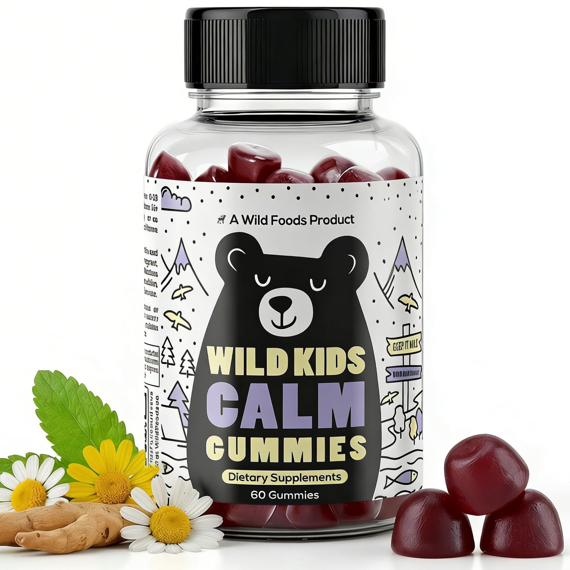 Wild Foods Wild Kids Calm Gummies 60 Count
