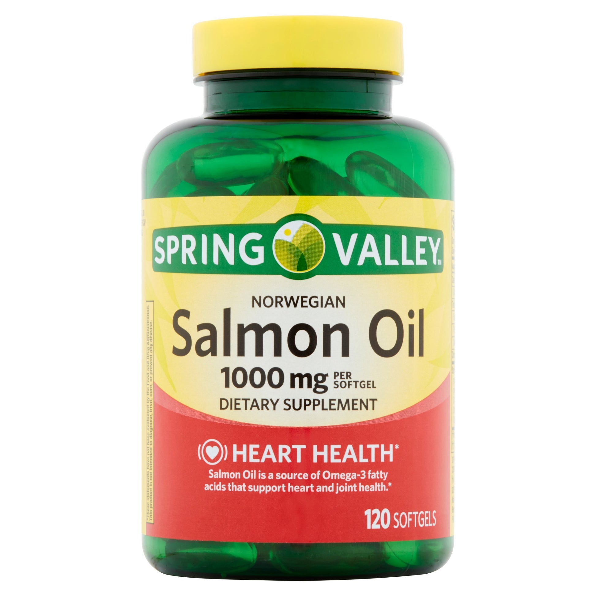 Spring Valley Salmon Oil 1000 mg Softgel 120 Count