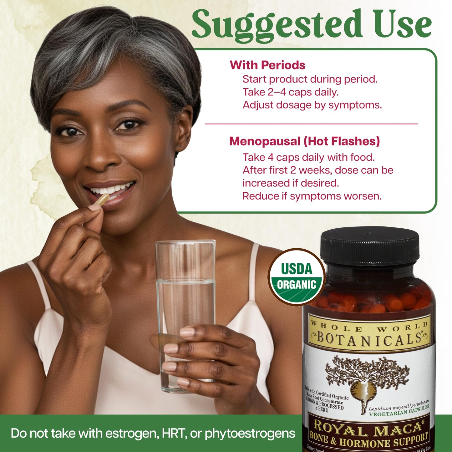 Whole World Botanicals Royal Maca Bone Support Capsules 90 Count