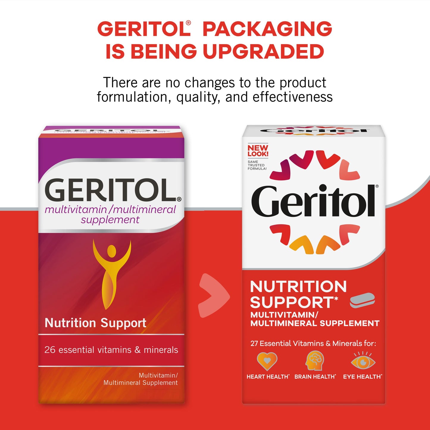 Geritol Multivitamin Supplement Tablets, 40-Count