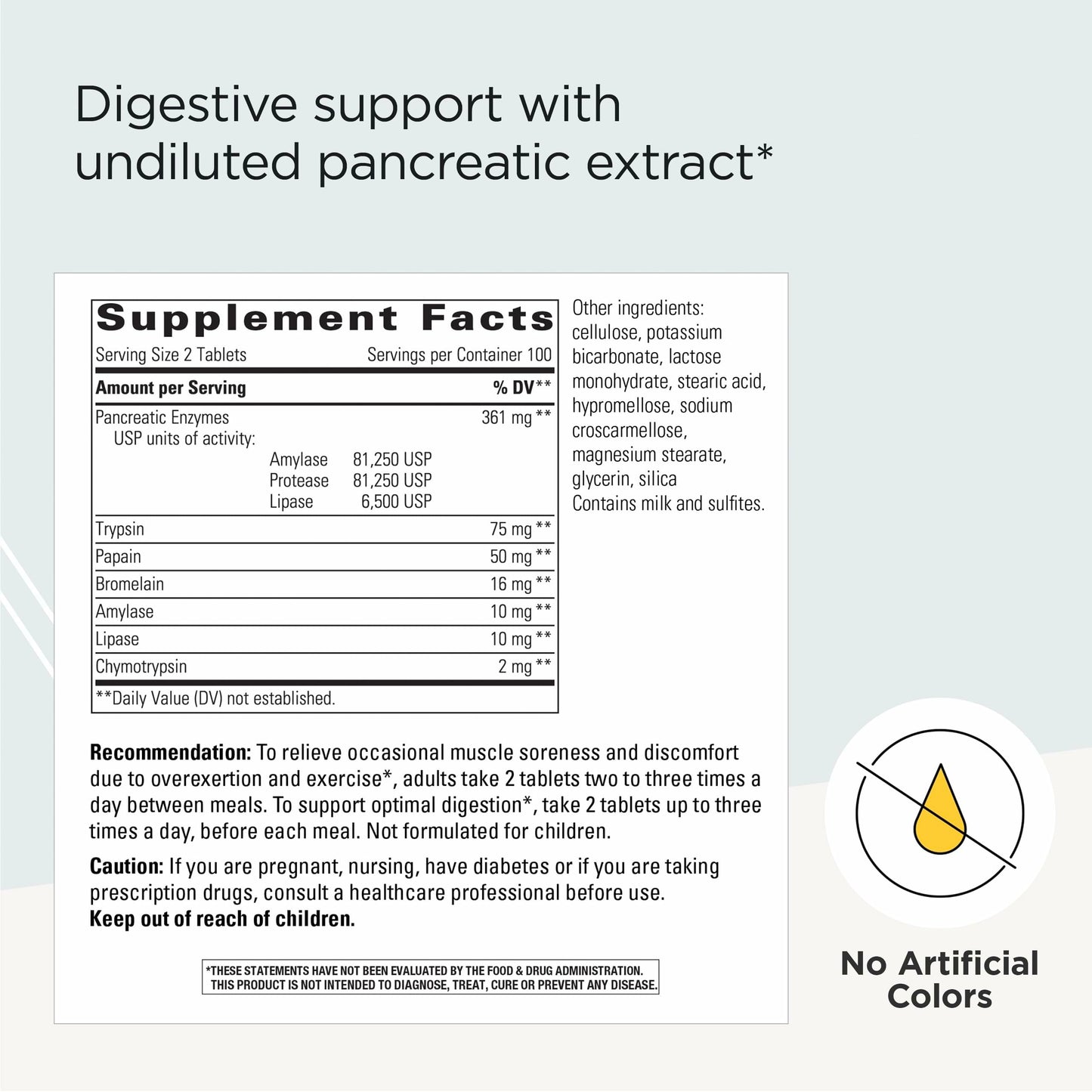 Integrative Therapeutics Bio-Zyme Pancreatic Enzyme Complex for Digestive Support 200 Tablets