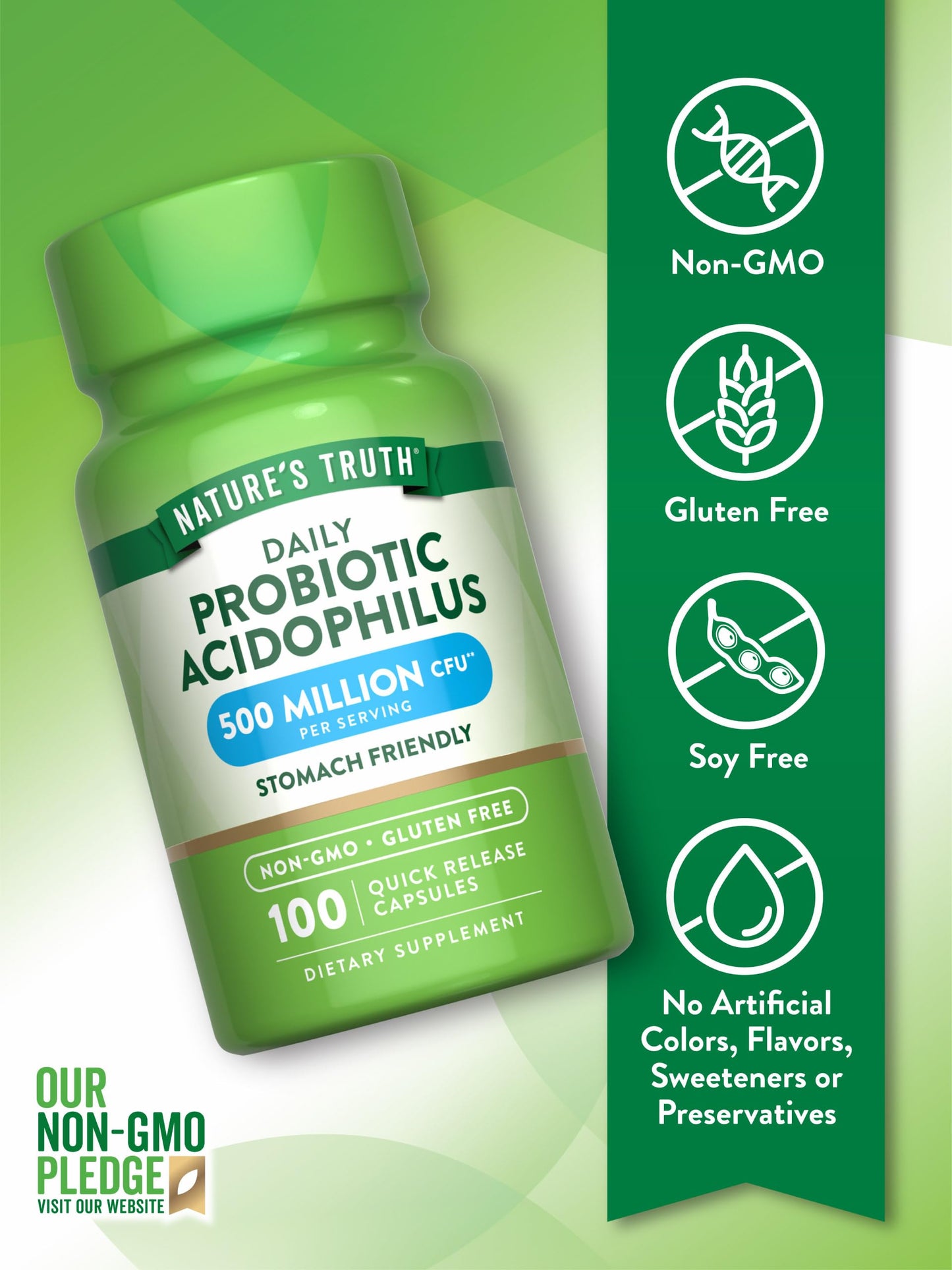 Nature's Truth Probiotics for Men and Women Capsules, 100 Count