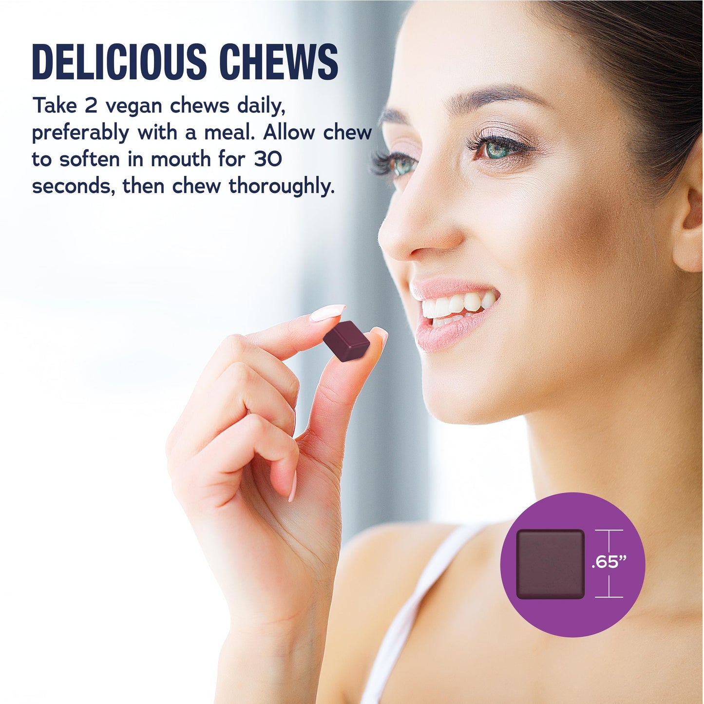Natural Vitality MaxCalm Triple Complex Magnesium Chews Gummy 50 Count