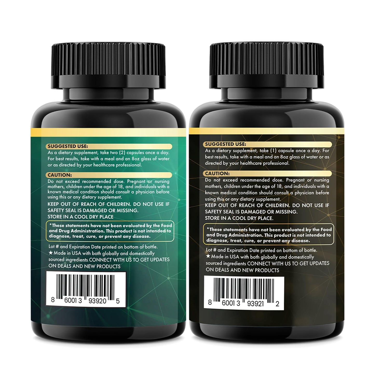 Parrox Shilajit & Sea Moss Bundle, Black Seed Oil & Ashwagandha, Vitality Capsules 360