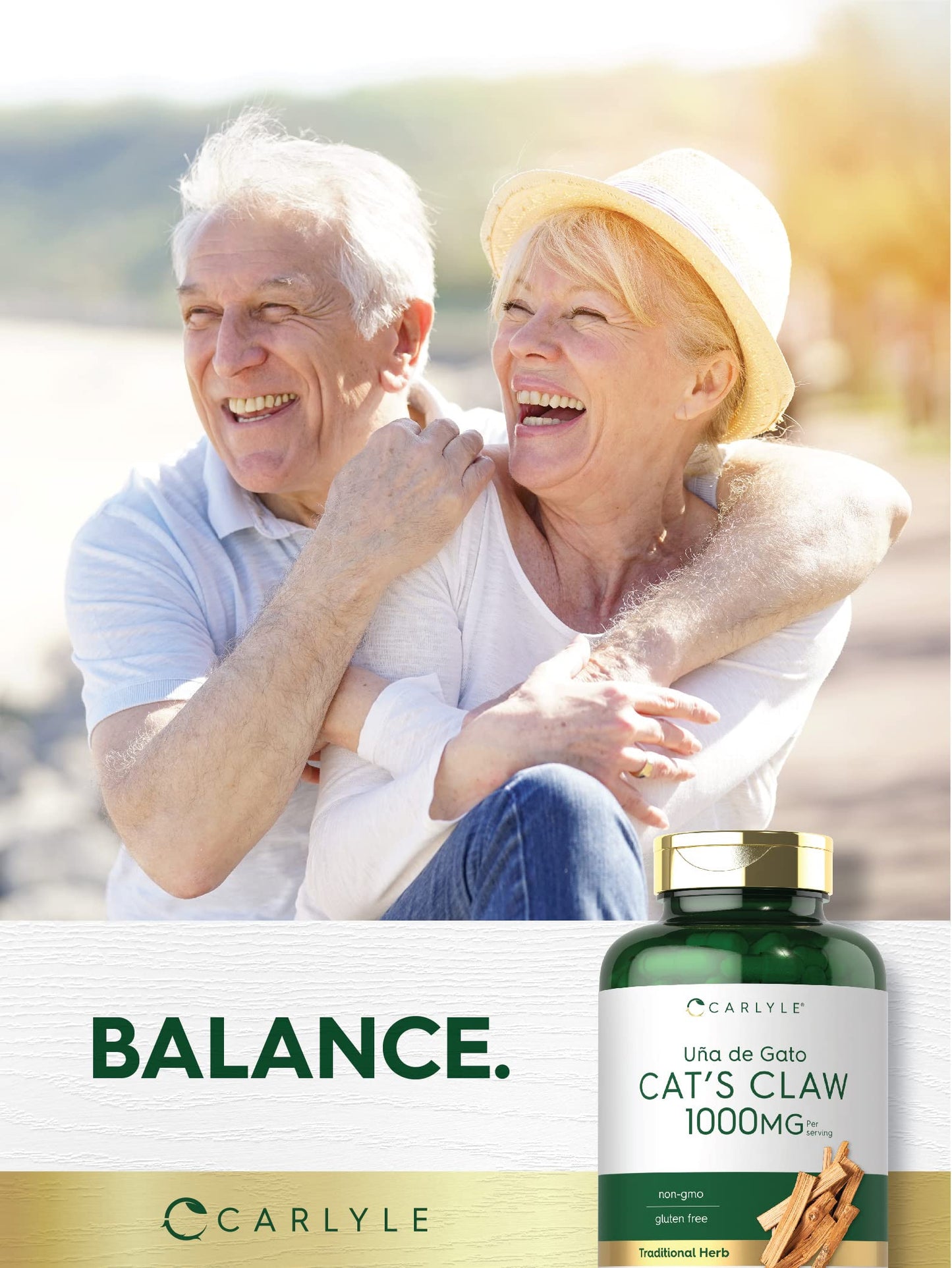 Carlyle Cat's Claw 1000mg Capsules, 180 Count