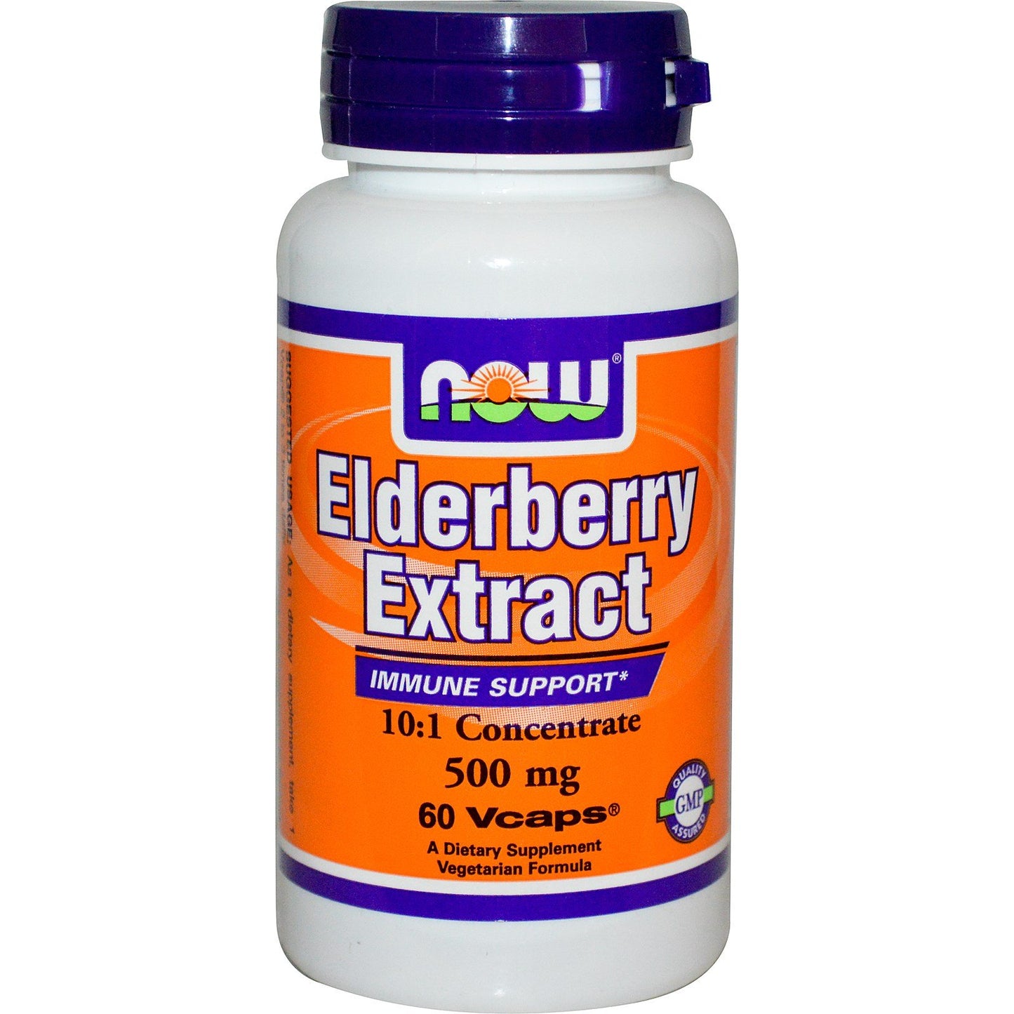 NOW Foods Elderberry 500 mg Capsule, 120 Veg Capsules