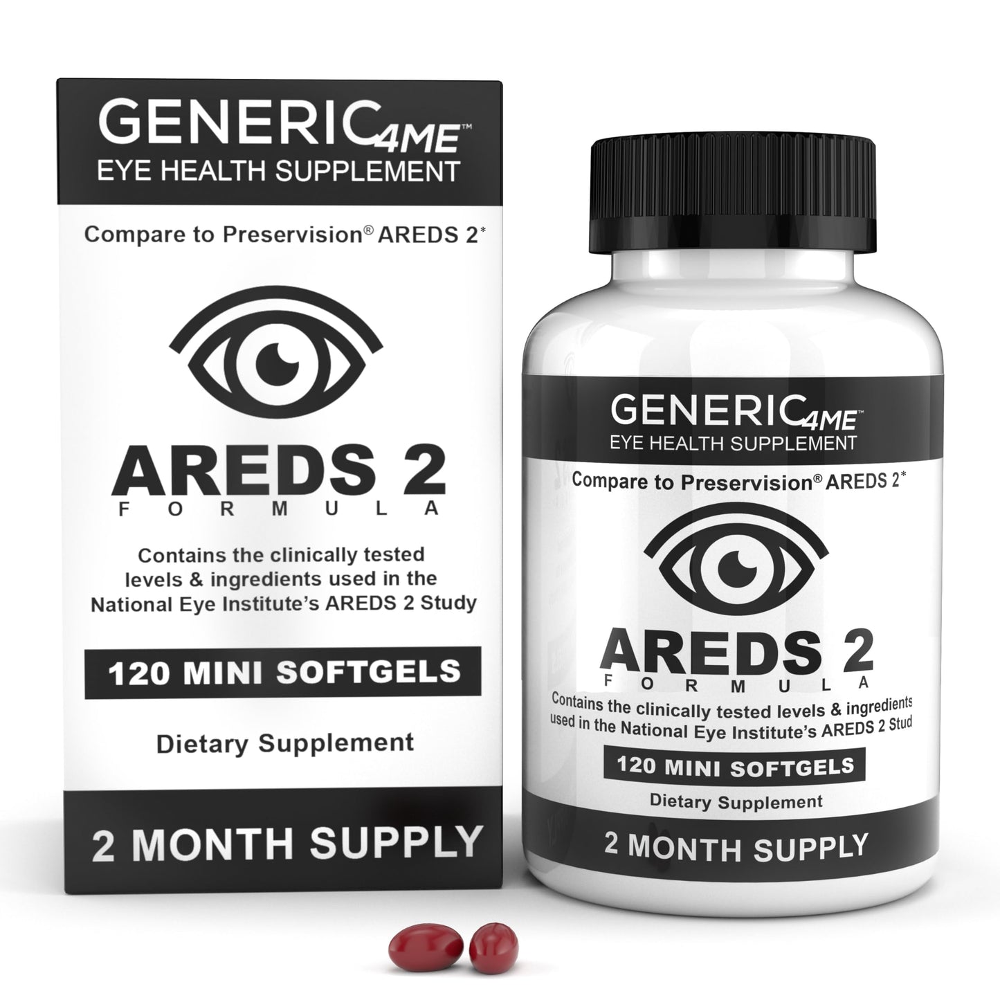 Generic4ME AREDS 2 SoftGels Softgel 120 Count
