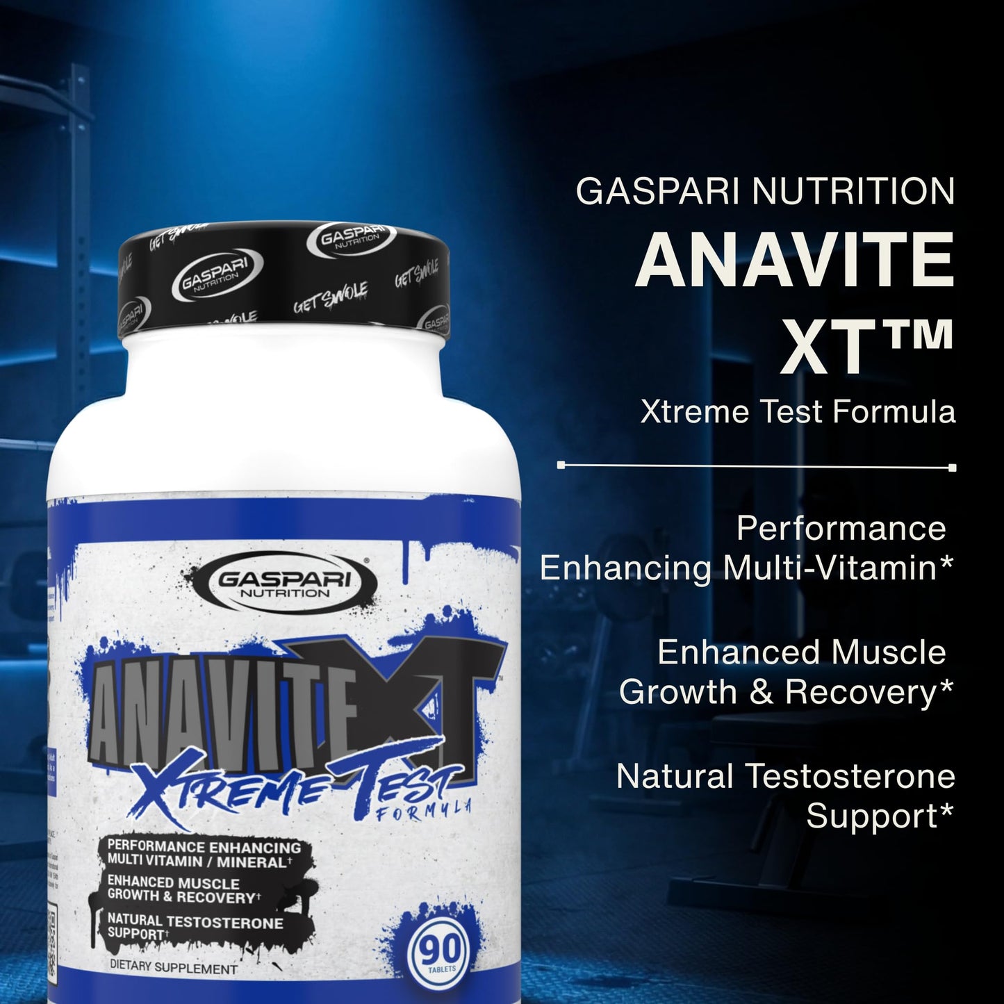 Gaspari Nutrition Anavite XT Multivitamin and Mineral Complex for Men Tablet, 90 Tablets