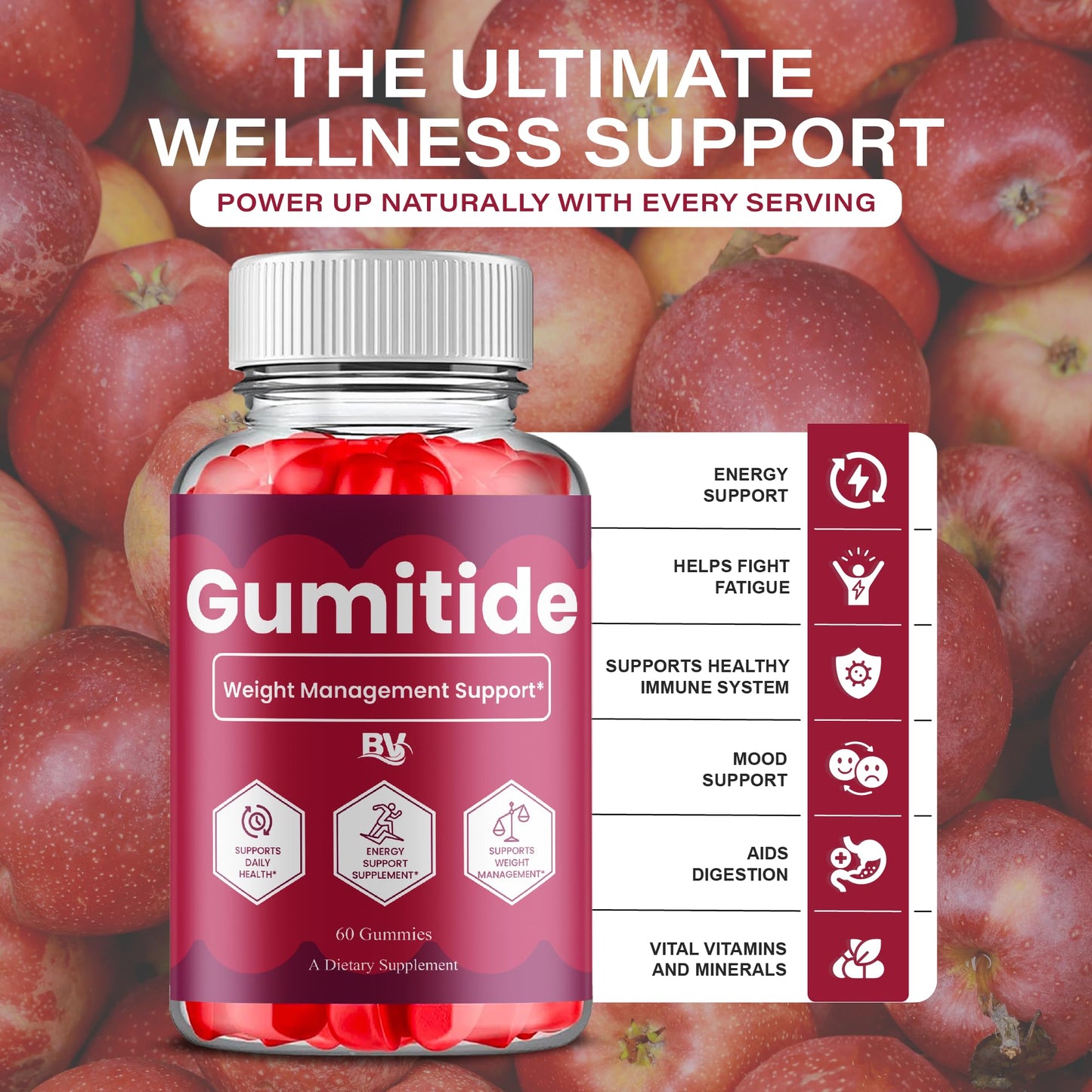 BLUE VIBE Gumitide Gummies 60 Gummies