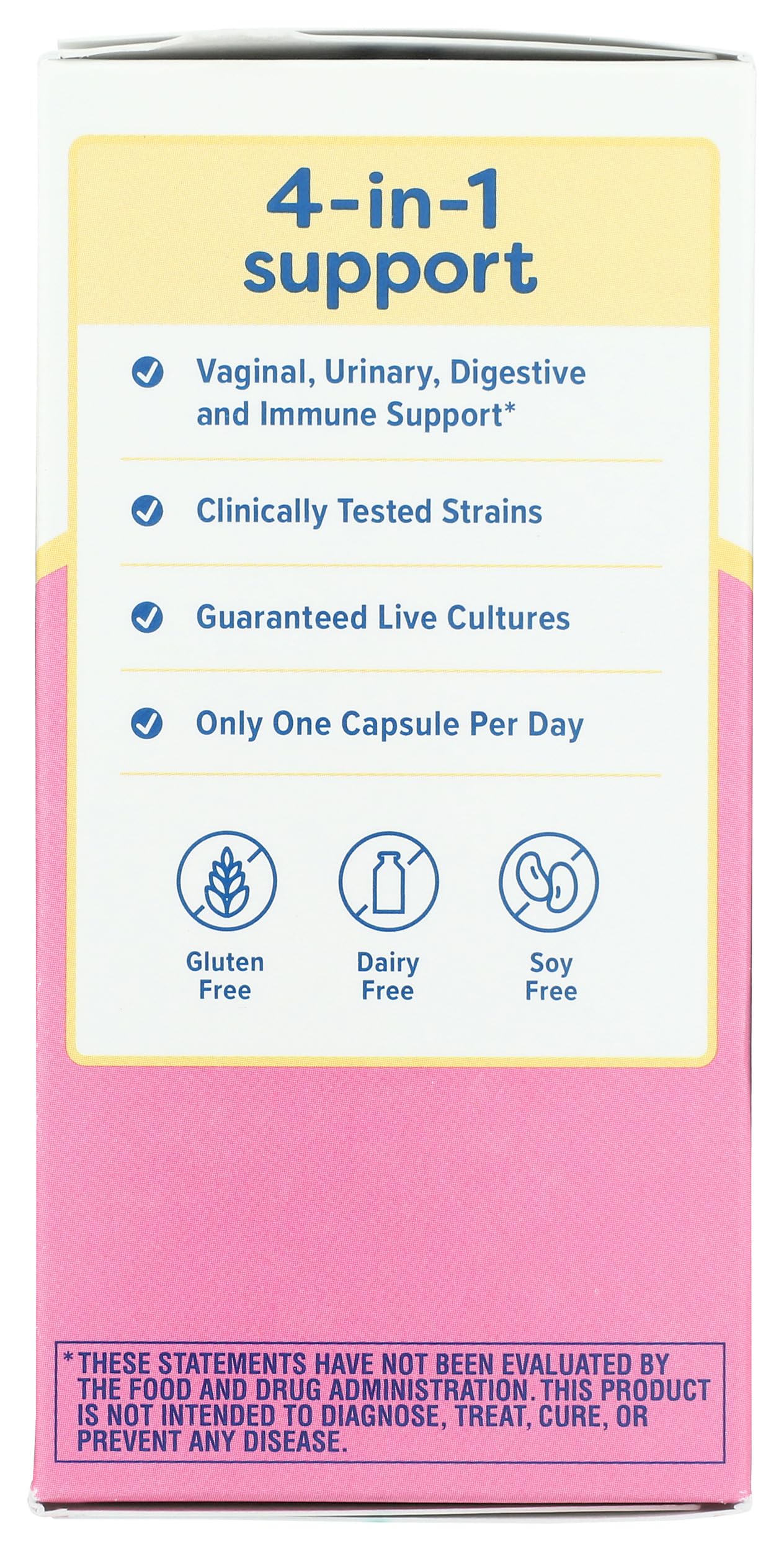 Renew Life Women's Probiotic Capsules 50 Billion CFU Guaranteed, Supports pH Balance, Vaginal, Urinary, Digestive and Immune Health, L. Rhamnosus GG, Dairy, Soy and Gluten-Free, 30 Count