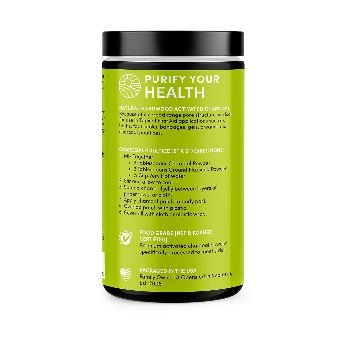 Charcoal House Hardwood Activated Charcoal Powder, 10 oz