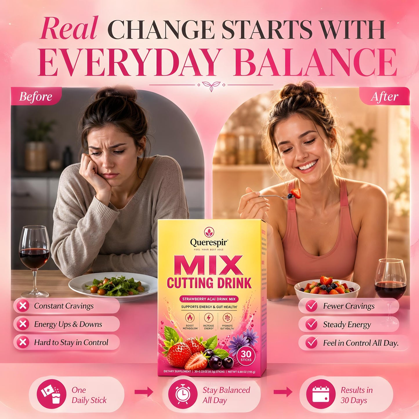 Querespir Mix Cutting Drink Powder 6.88 Ounce