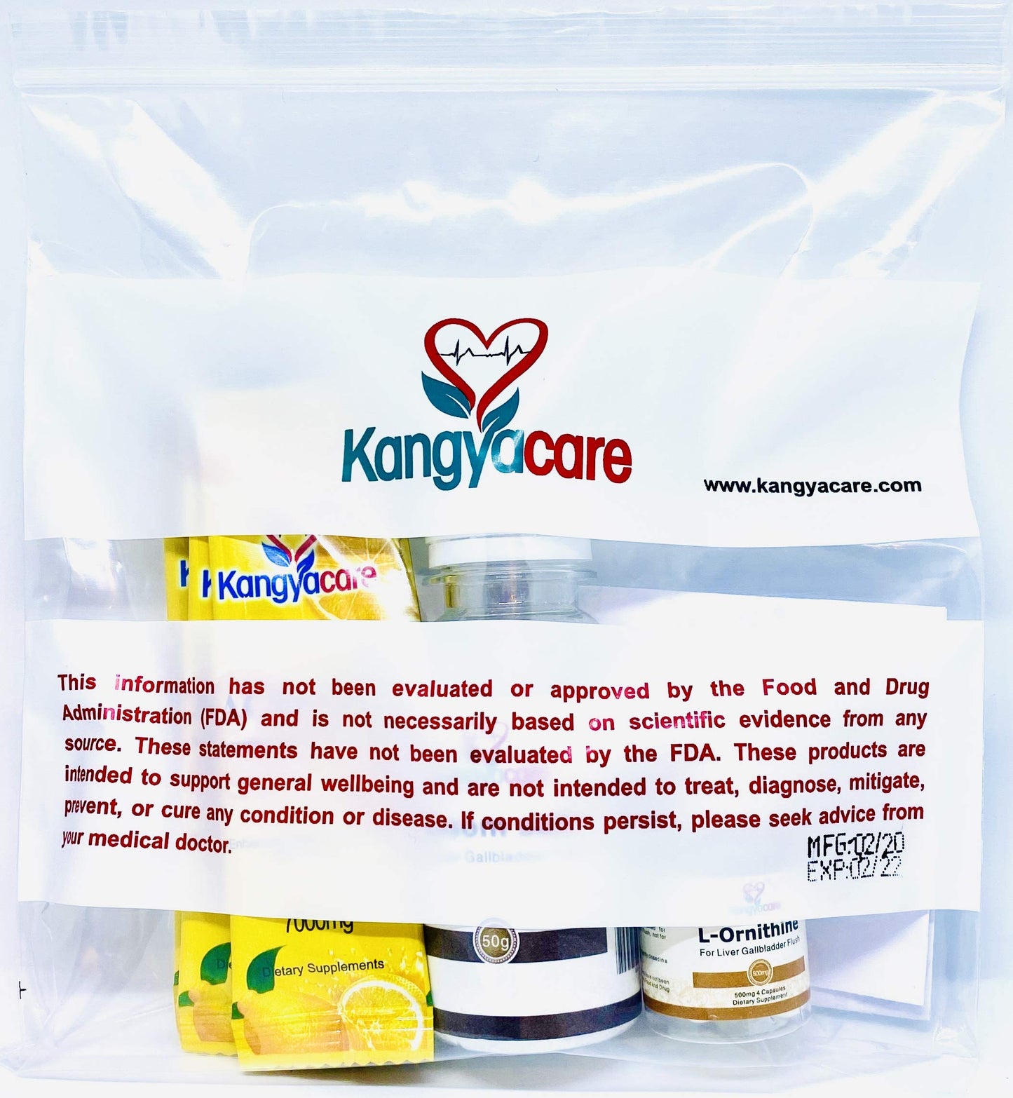 Kangyacare Liver Gallbladder Flush Tablet, 7 Piece Set