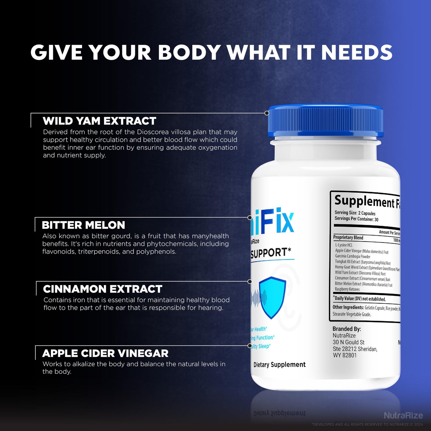NutraRize Tinnifix 60 Capsules