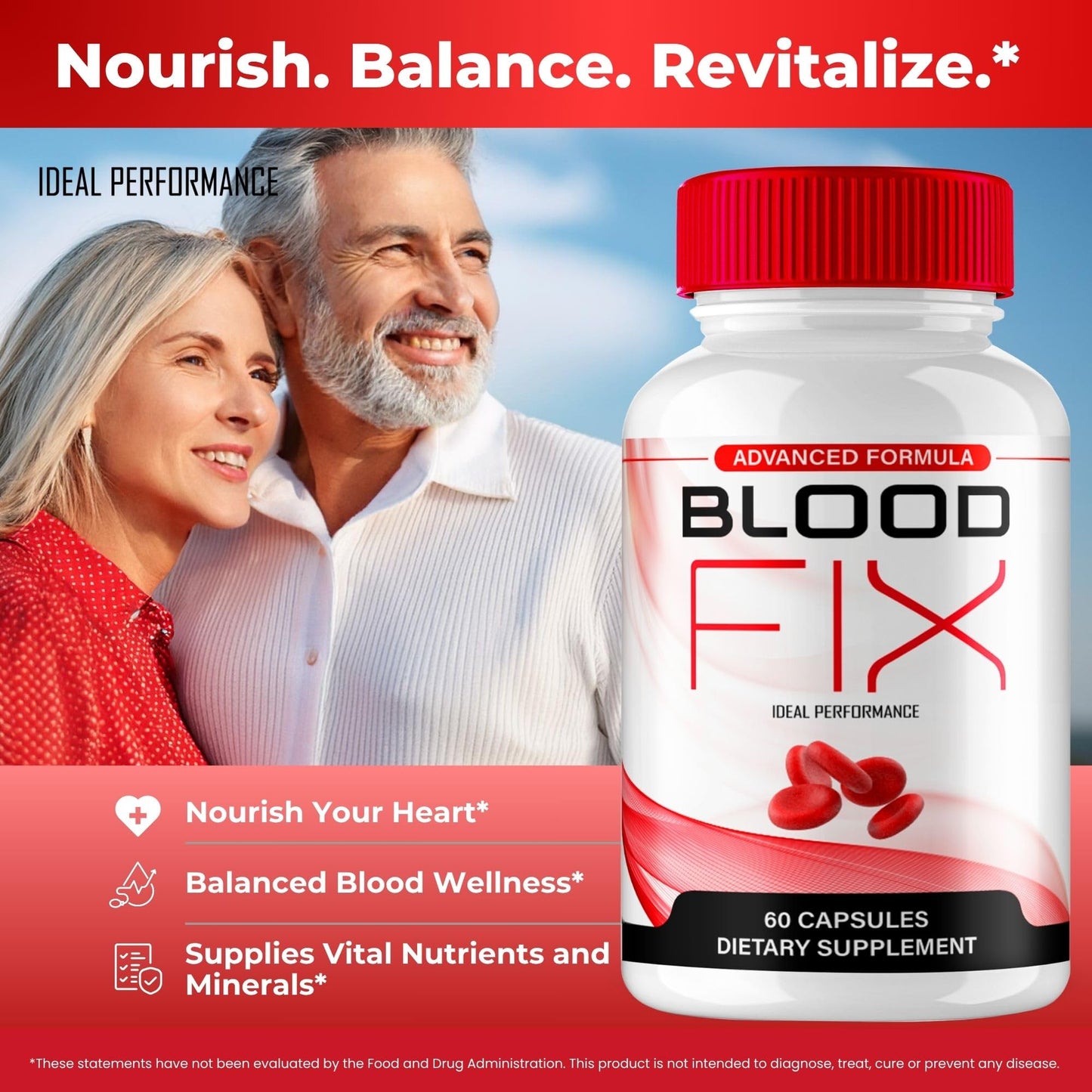 IDEAL PERFORMANCE Blood Fix Advanced Blood Formula Capsule, 60 Capsules