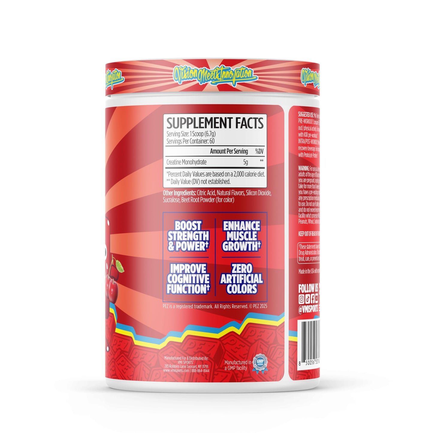 VMI Sports Creatine Monohydrate Powder, 60 Servings
