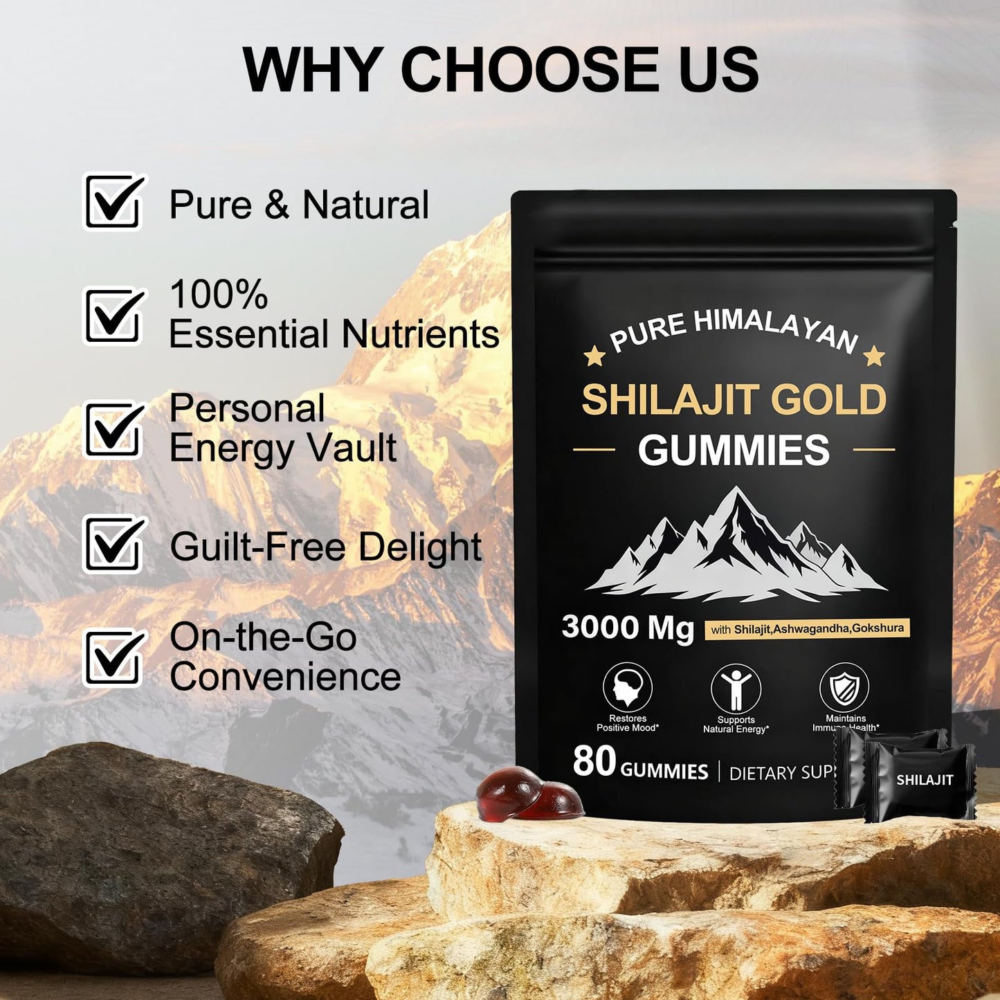 Glabrskise Shilajit Gummies Gummy 80