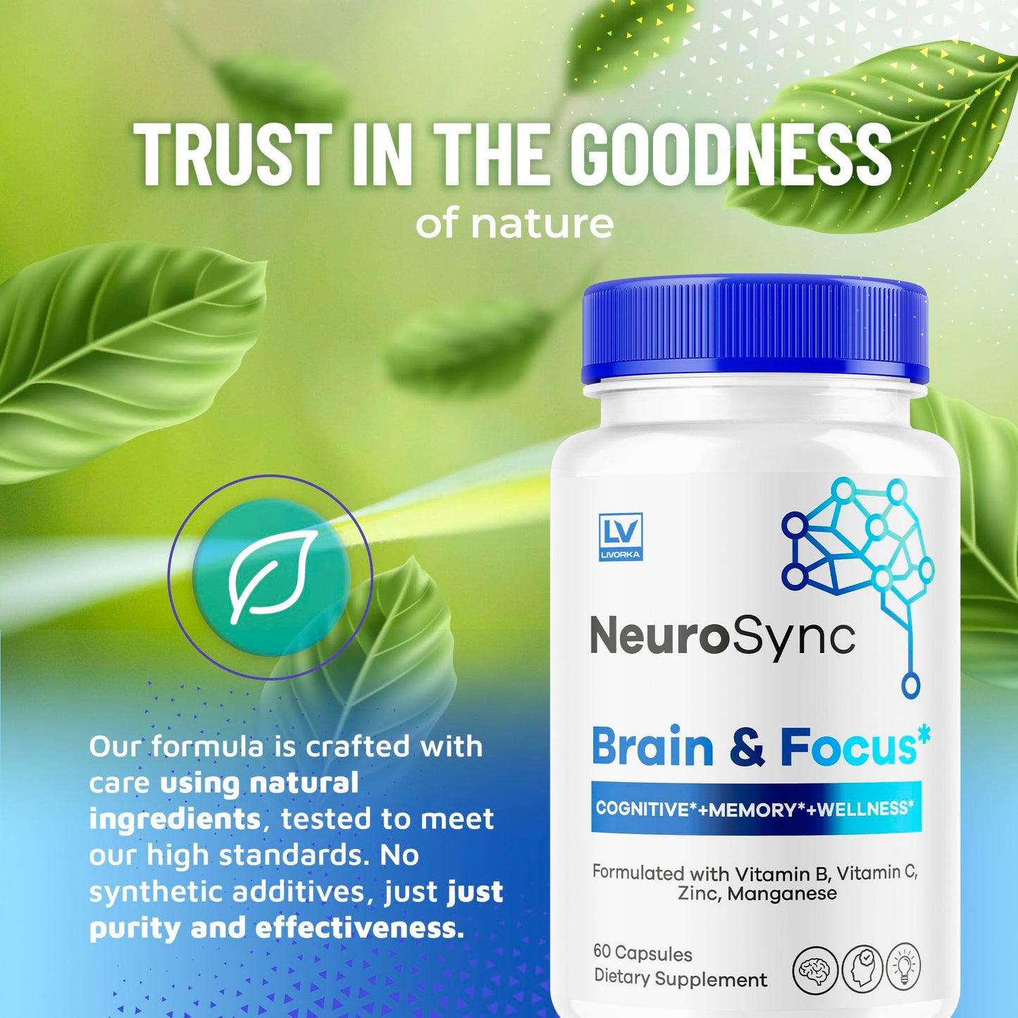 Pharmagetics NeuroSync Brain Capsules 180 Capsules