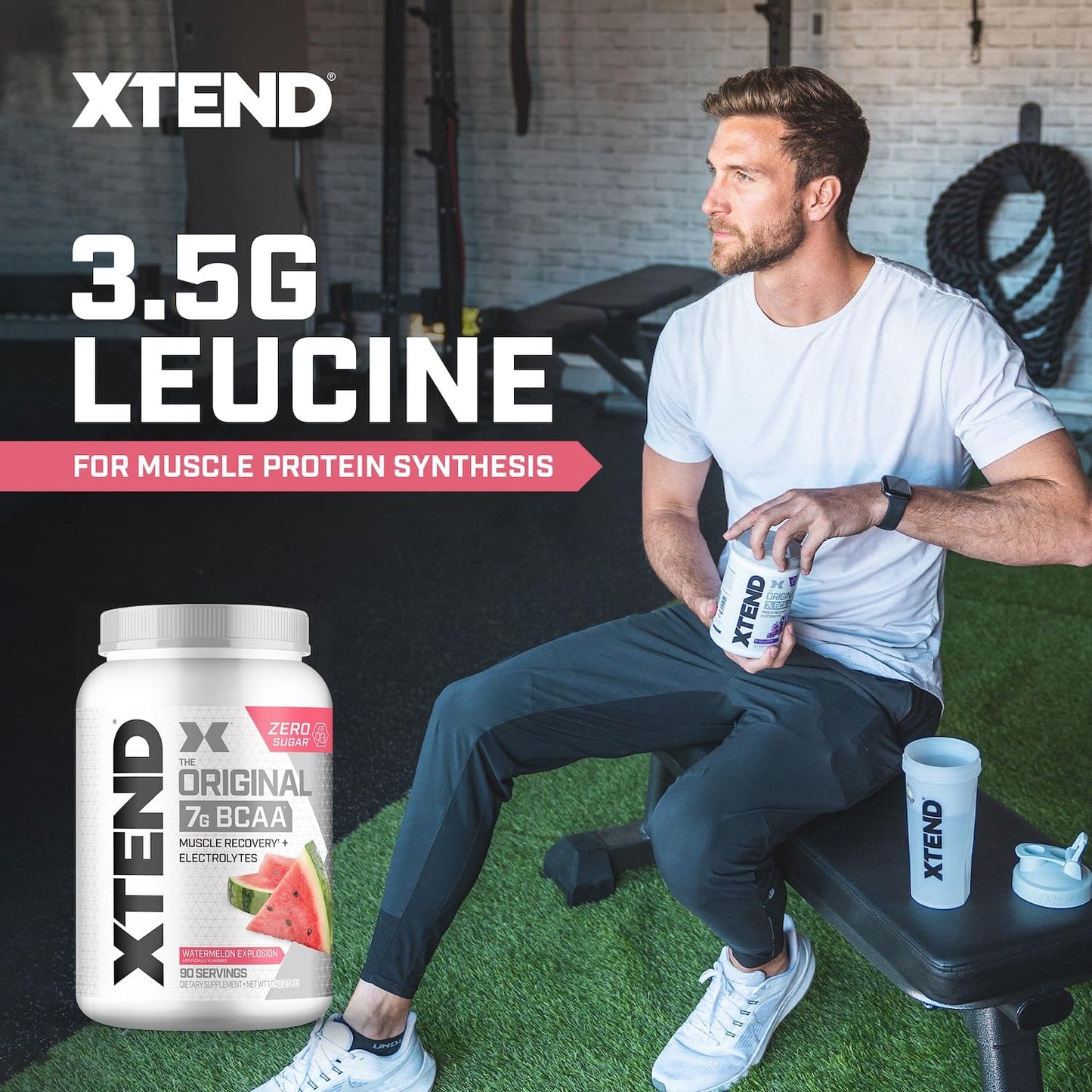 Xtend Original BCAA Powder Watermelon Explosion, 90 Servings