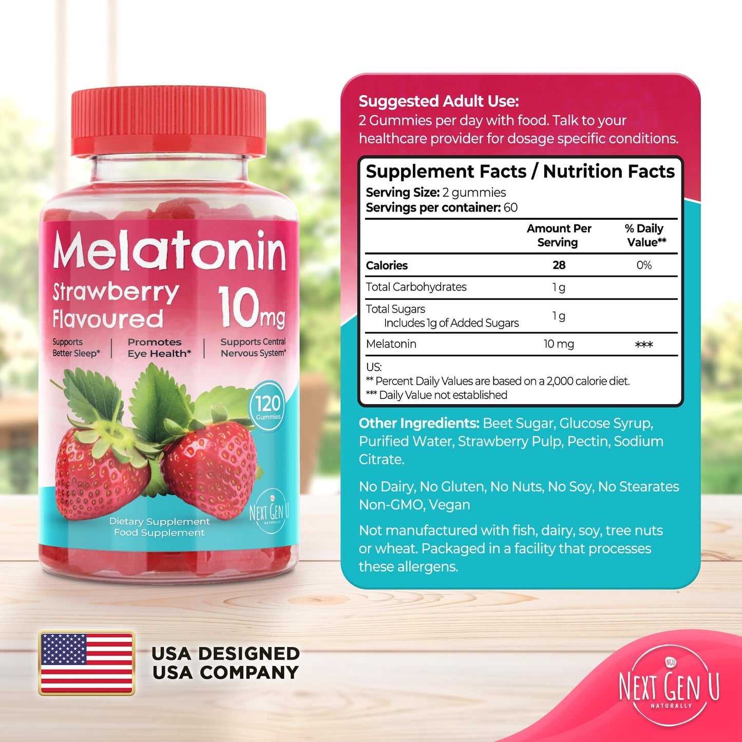 NGU Next Gen U Melatonin Gummies 120