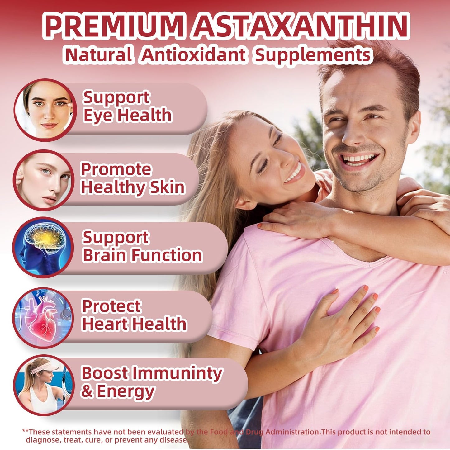Biorizvo Astaxanthin 12mg with MCT Oil Capsules, 600 Capsules