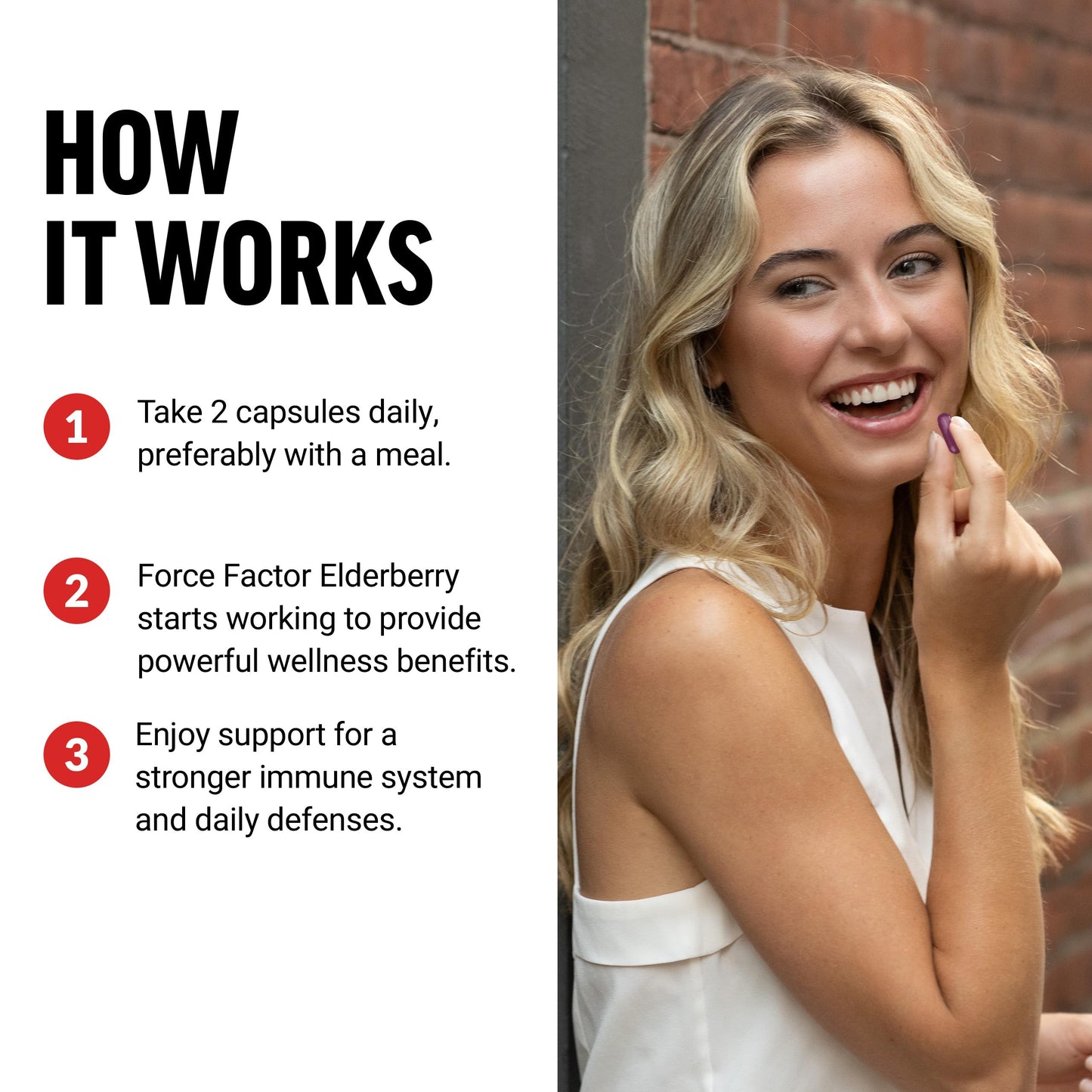 Force Factor Elderberry Capsules 100 Capsules