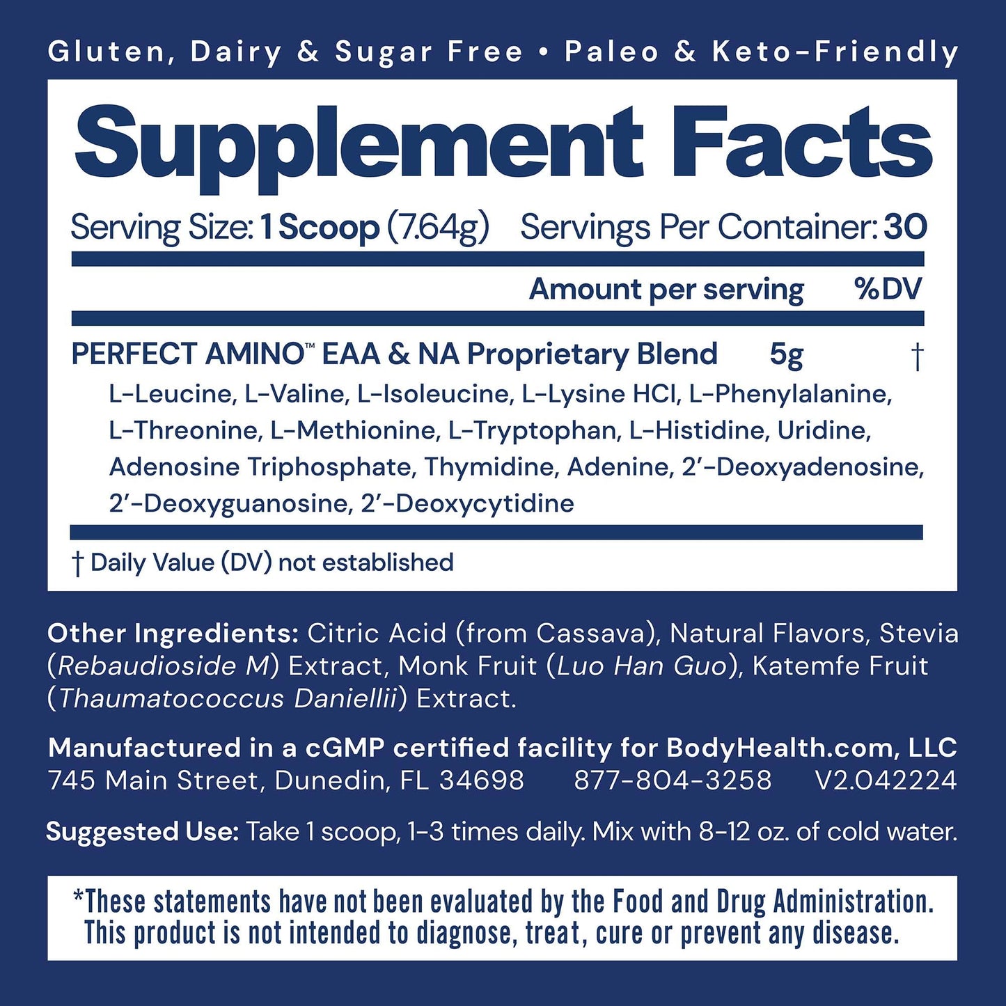BodyHealth PerfectAmino Powder 8.5 Ounce