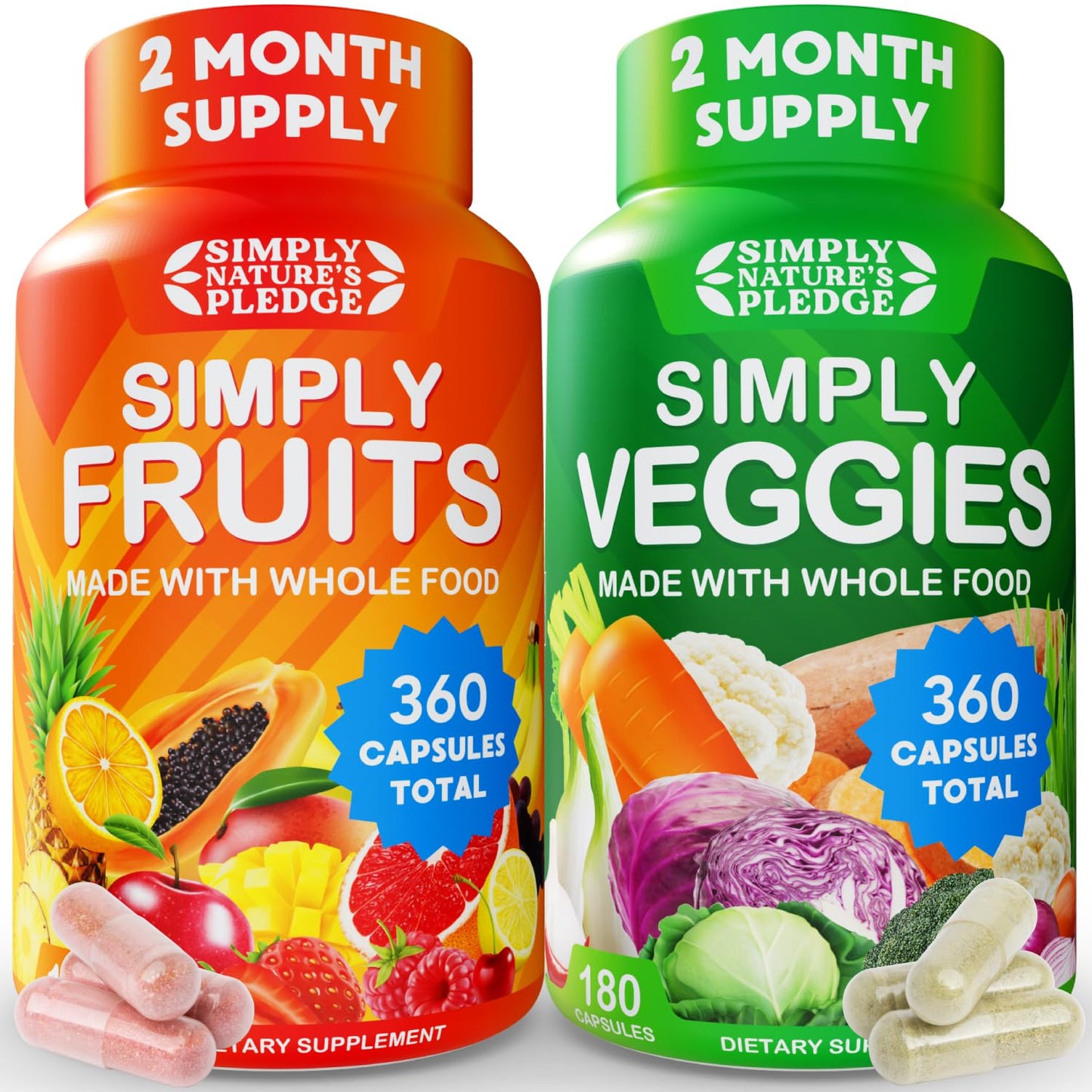 Simply Nature's Pledge Aloe Vera Herbal Supplements 360 Capsules