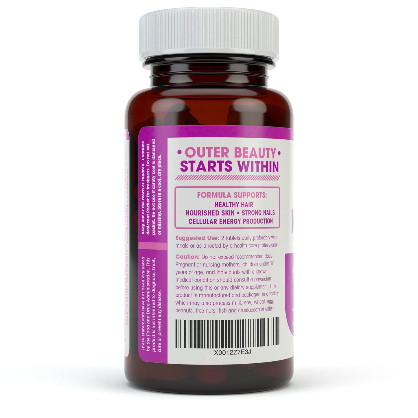 Natures Wellness Hair, Skin & Nails Essential Nourishing Supplement Tablet, 60 Tablets