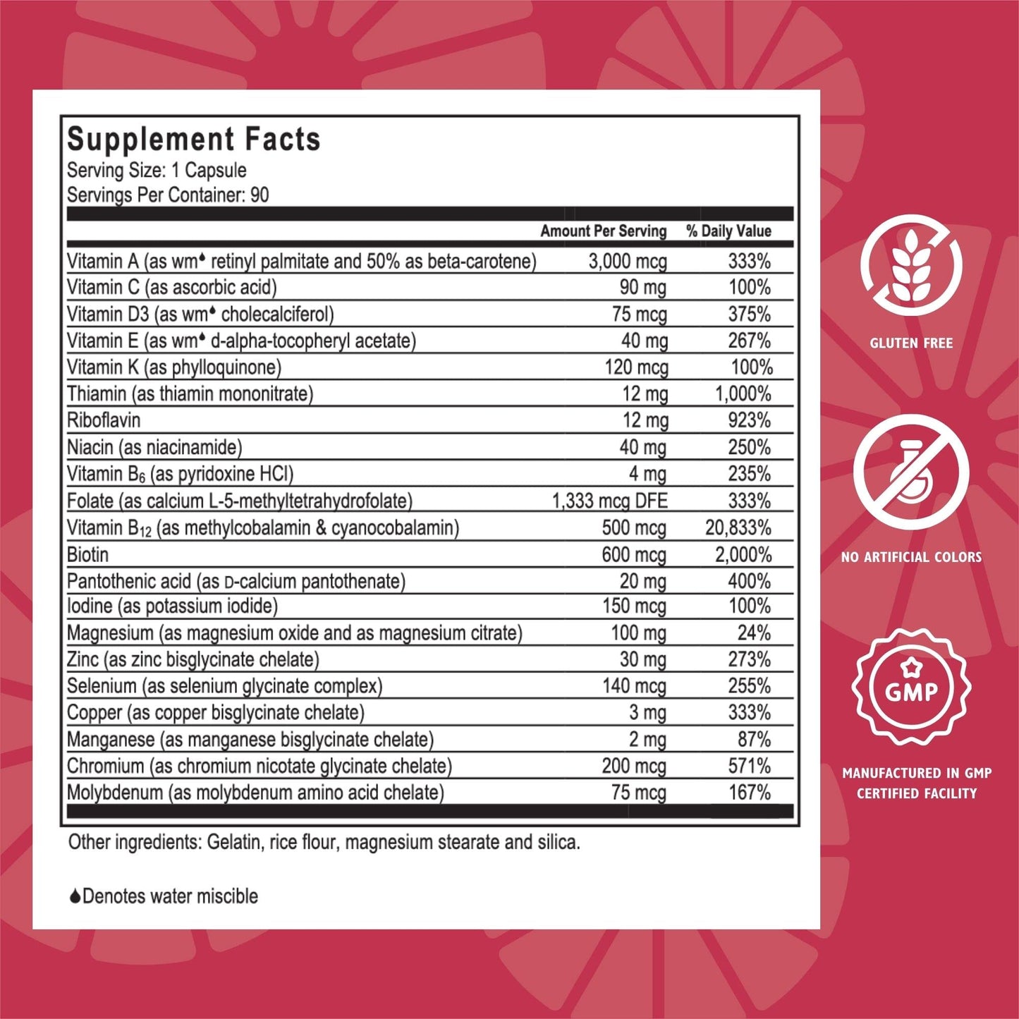 Celebrate Bariatric Supplements CelebrateONE Iron Free Once Daily Bariatric Multivitamin, 90 Capsules